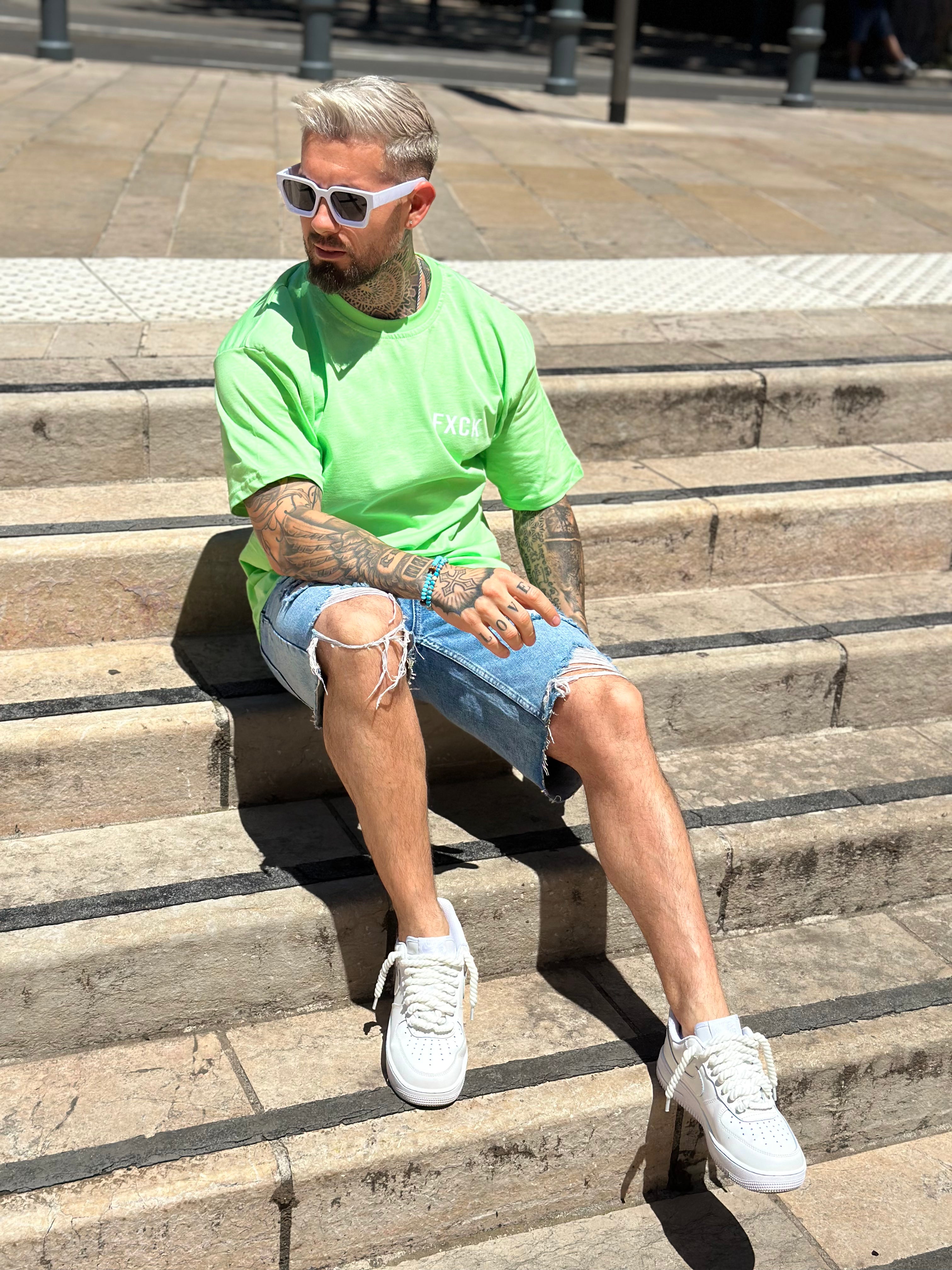 Aarhon - Beige t shirt Fuck the brands