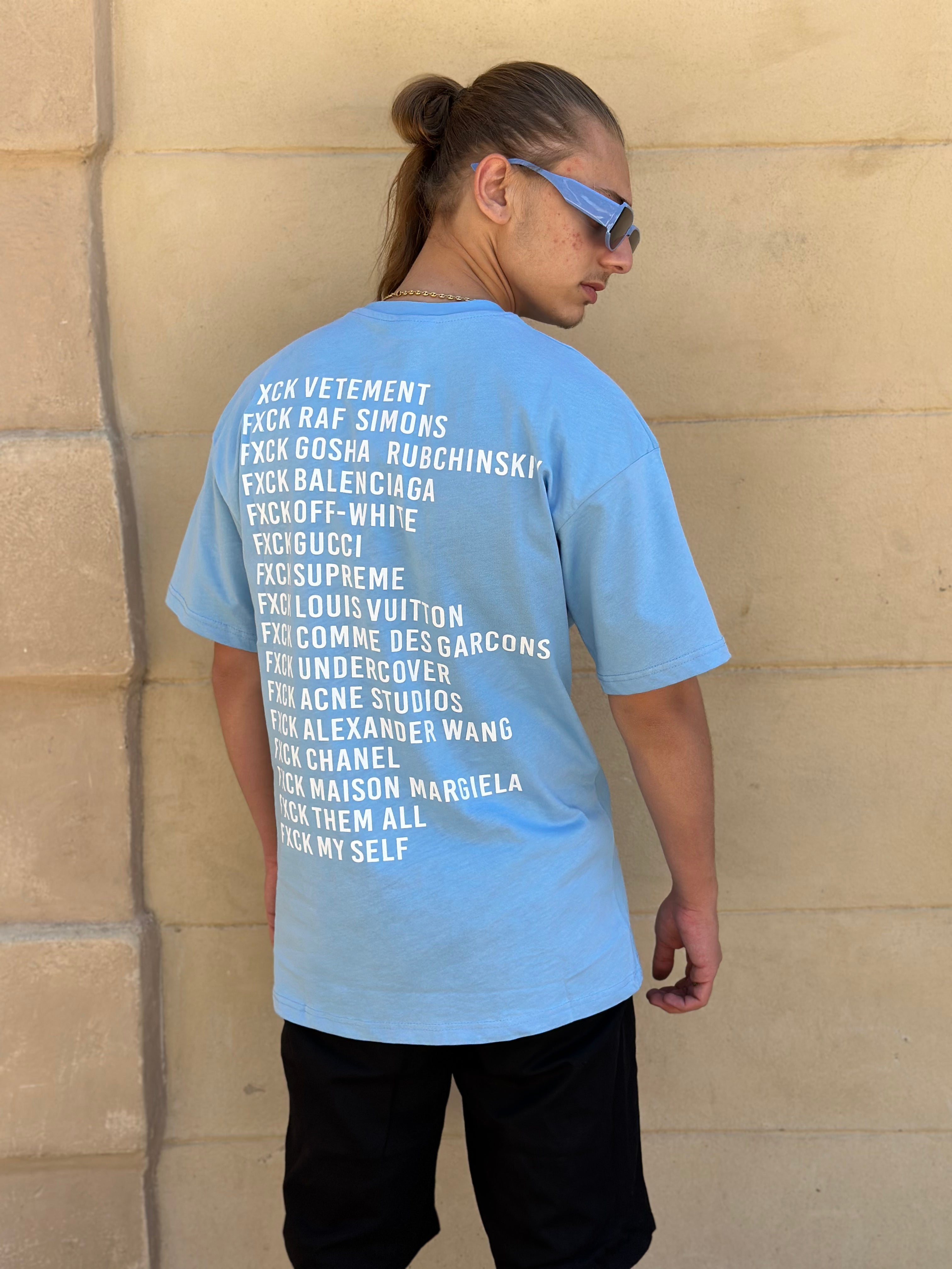 Aarhon - Beige t shirt Fuck the brands