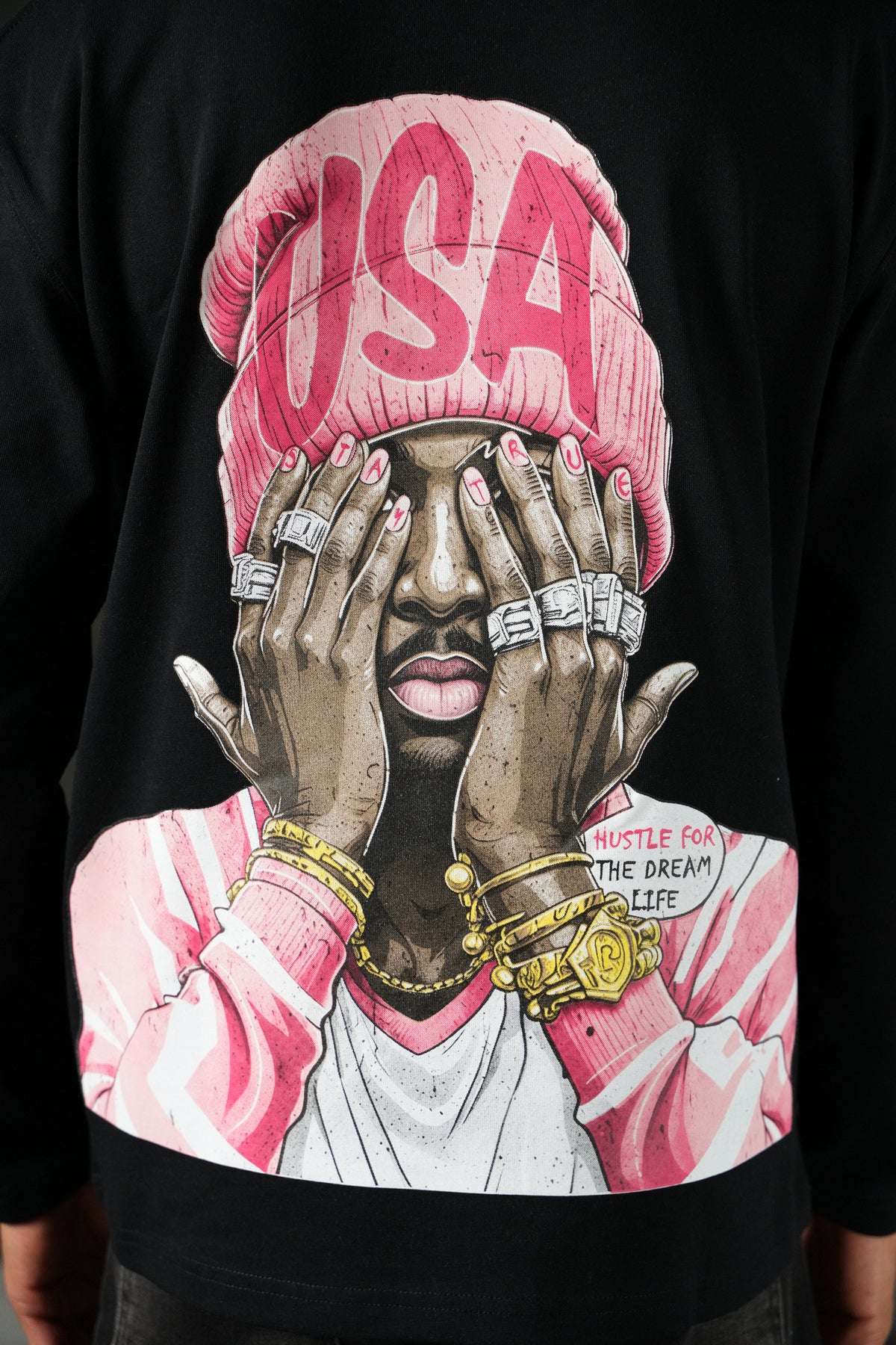 T-Shirt manche longue Thug noir