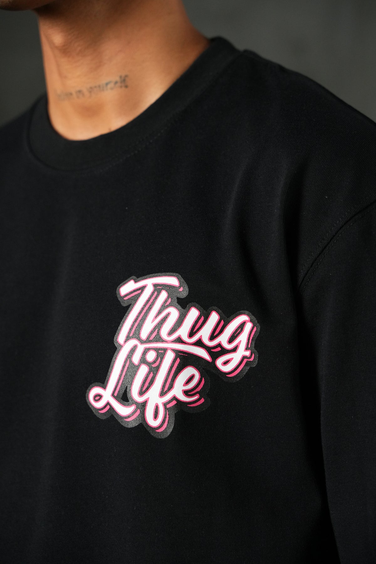 T-Shirt manche longue Thug noir