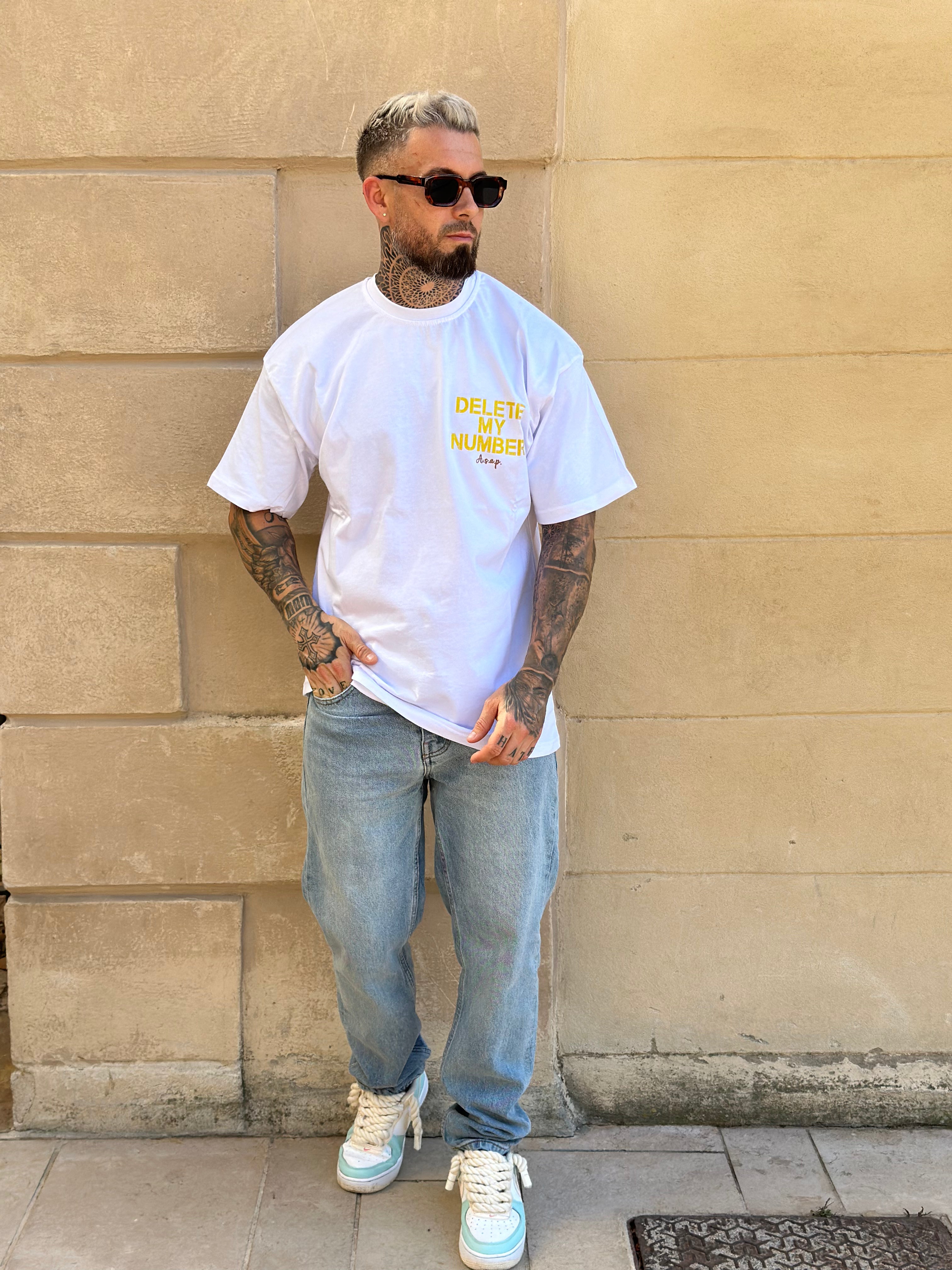 Aarhon - Beige t shirt Fuck the brands
