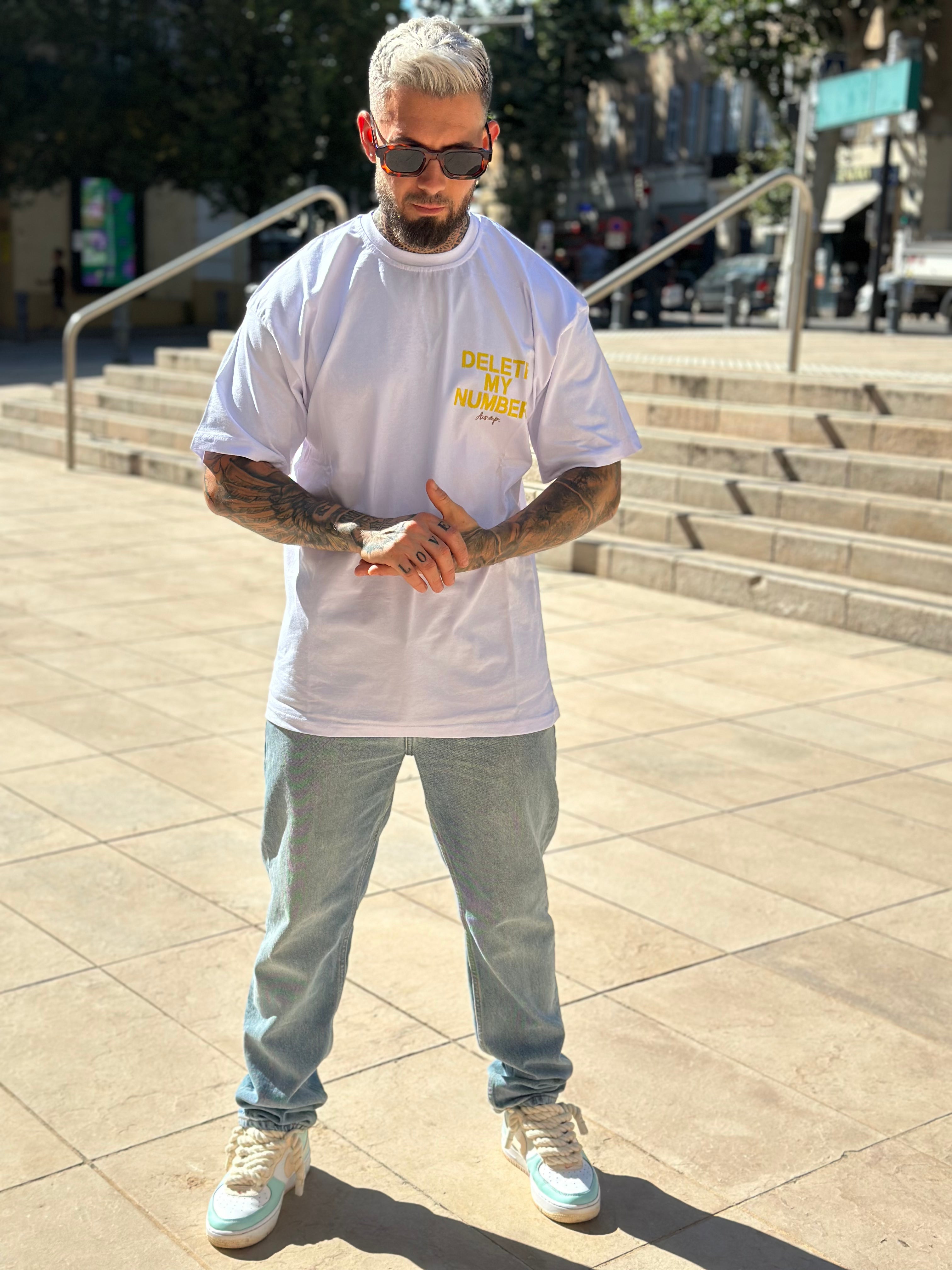 Aarhon - Beige t shirt Fuck the brands