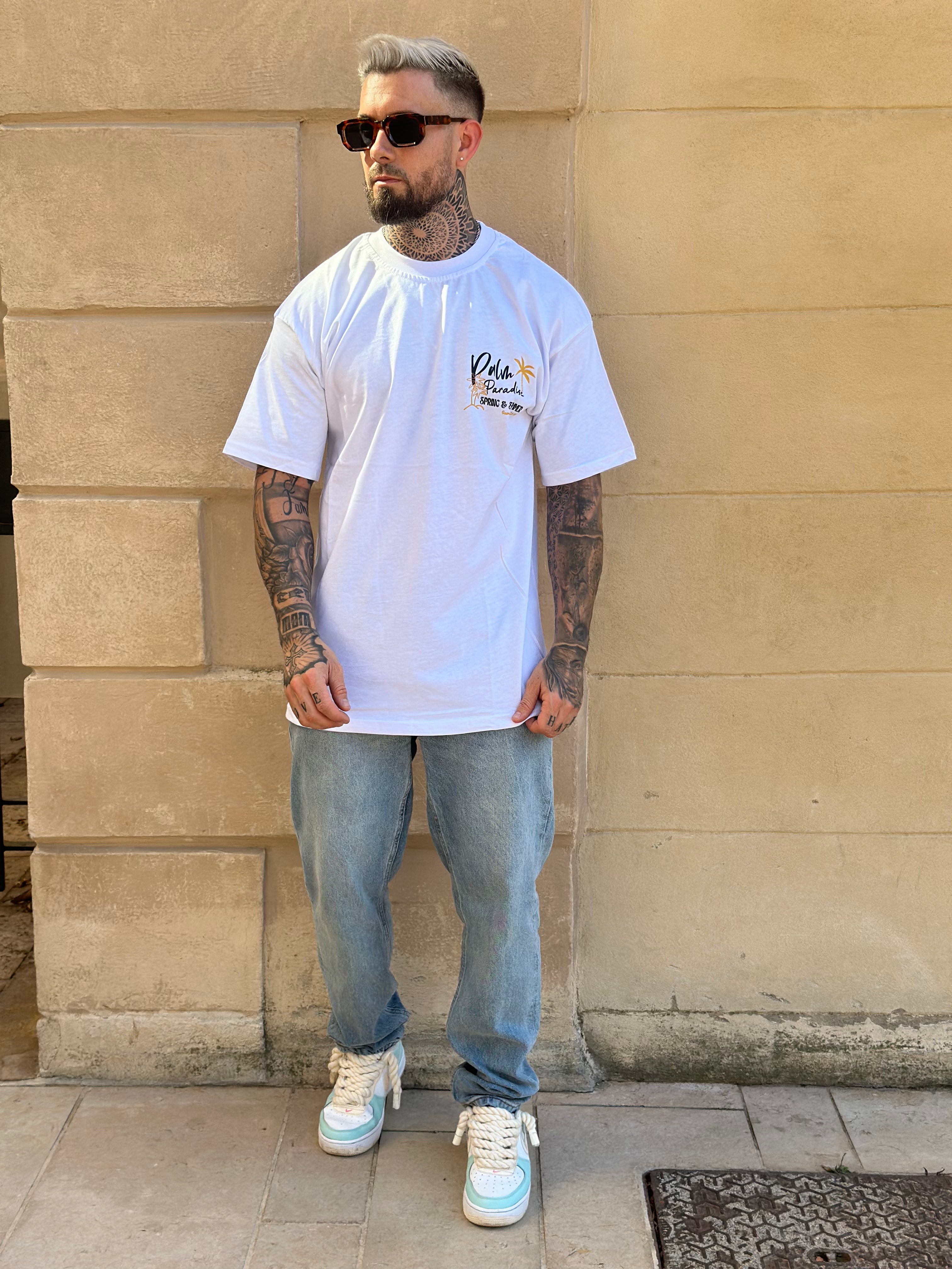 Aarhon - Beige t shirt Fuck the brands