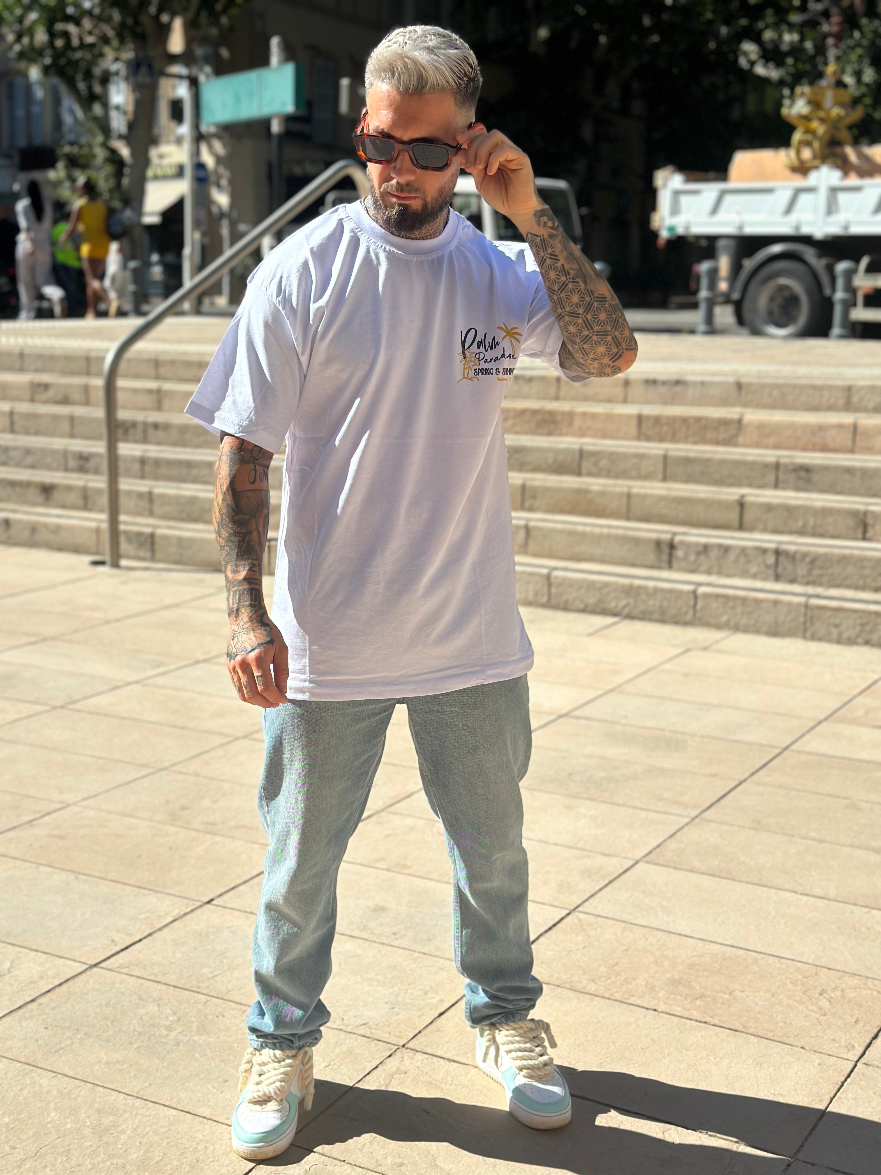 Aarhon - Beige t shirt Fuck the brands