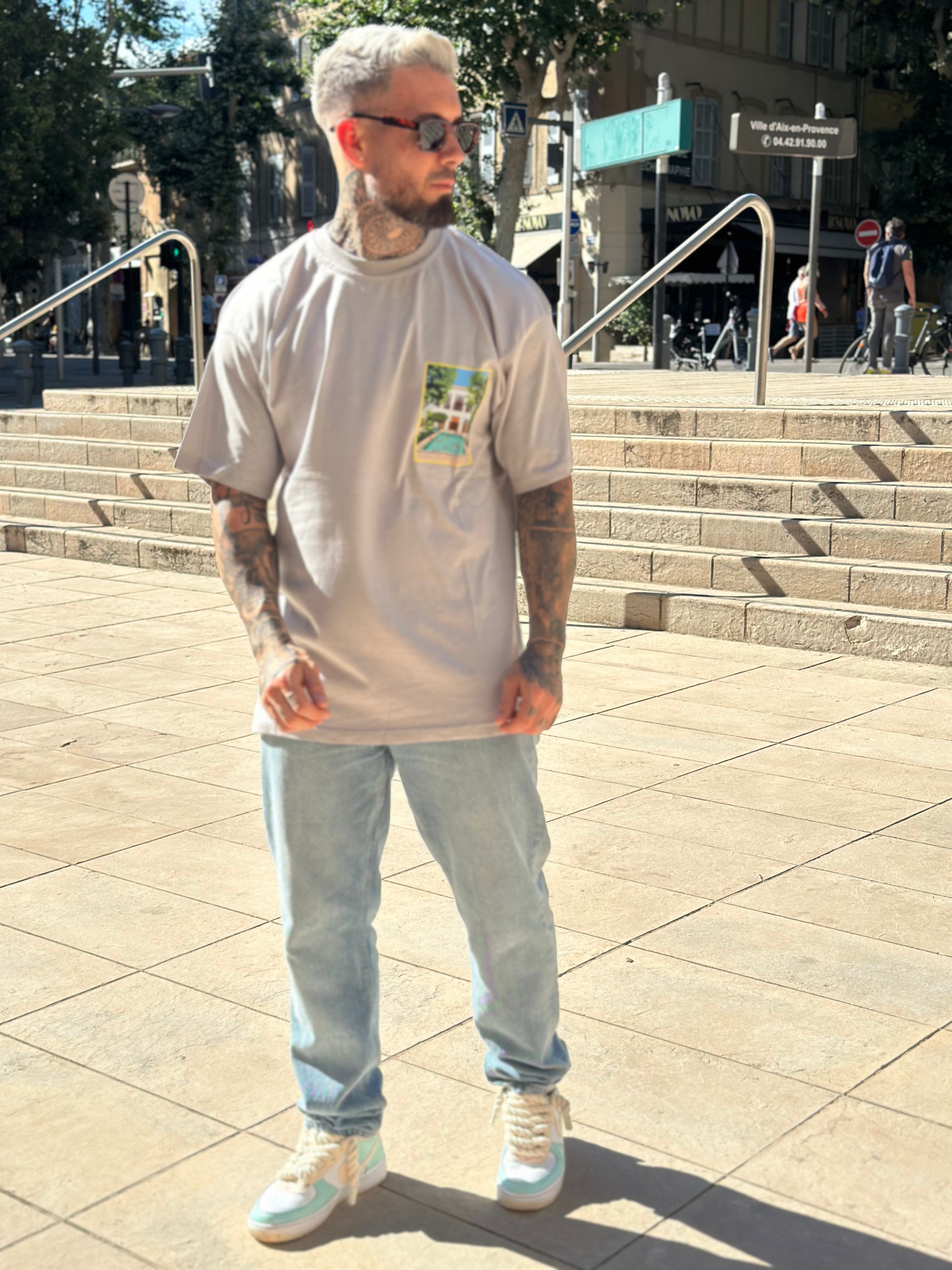 Aarhon - Beige t shirt Fuck the brands