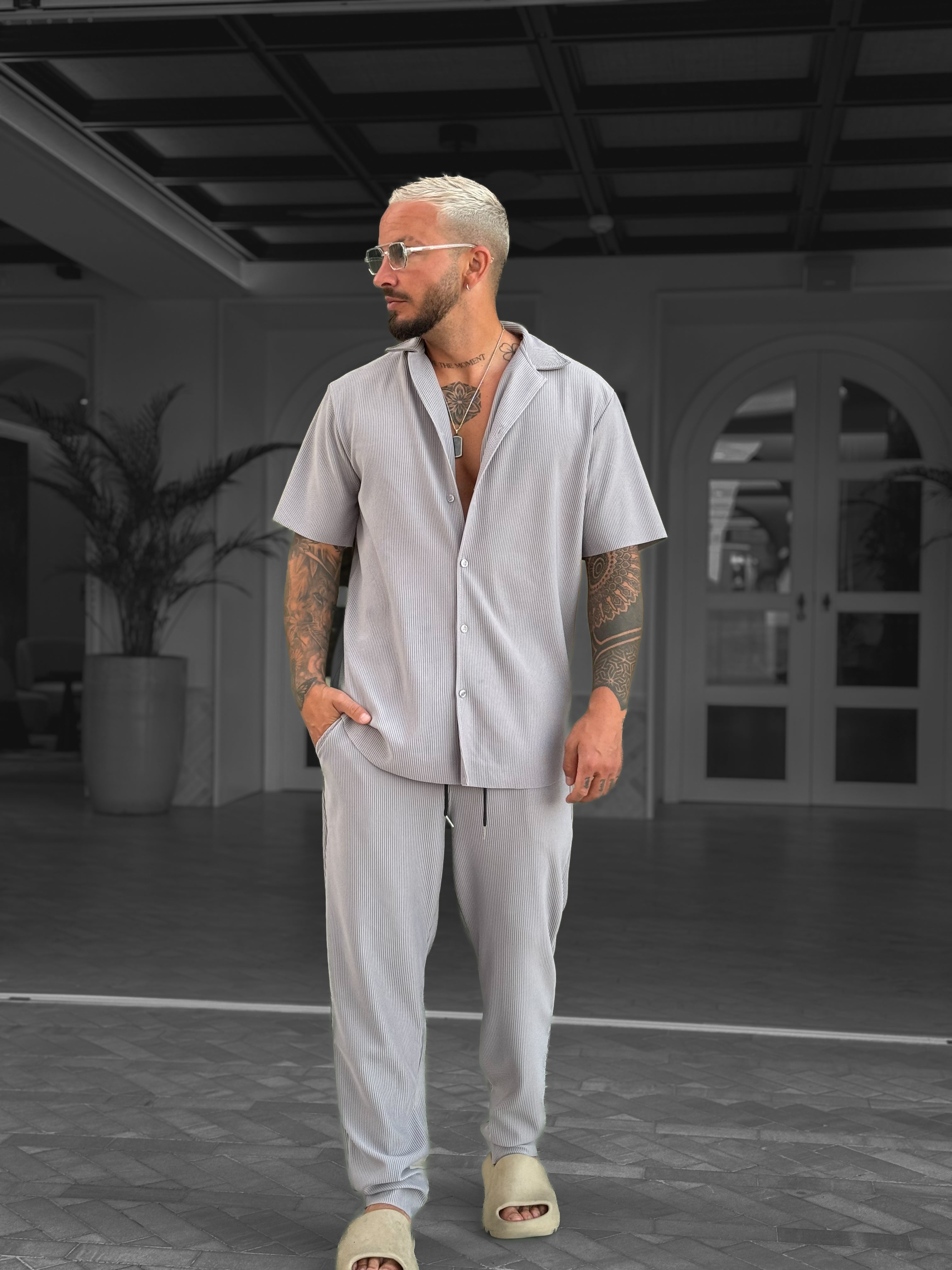 Ensemble Pablo Chemise pantalon Gris