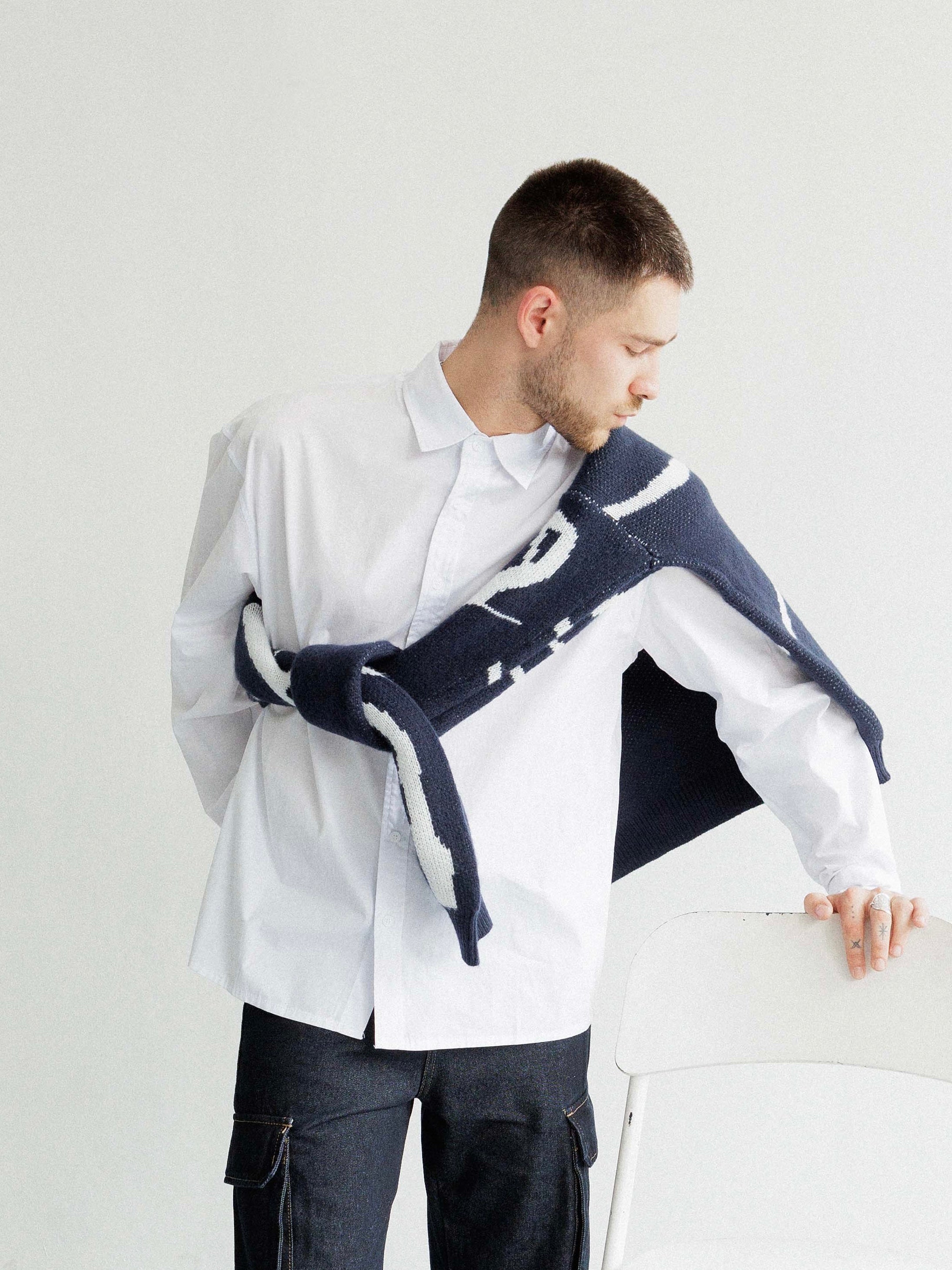 Khaki long sleeve shirt