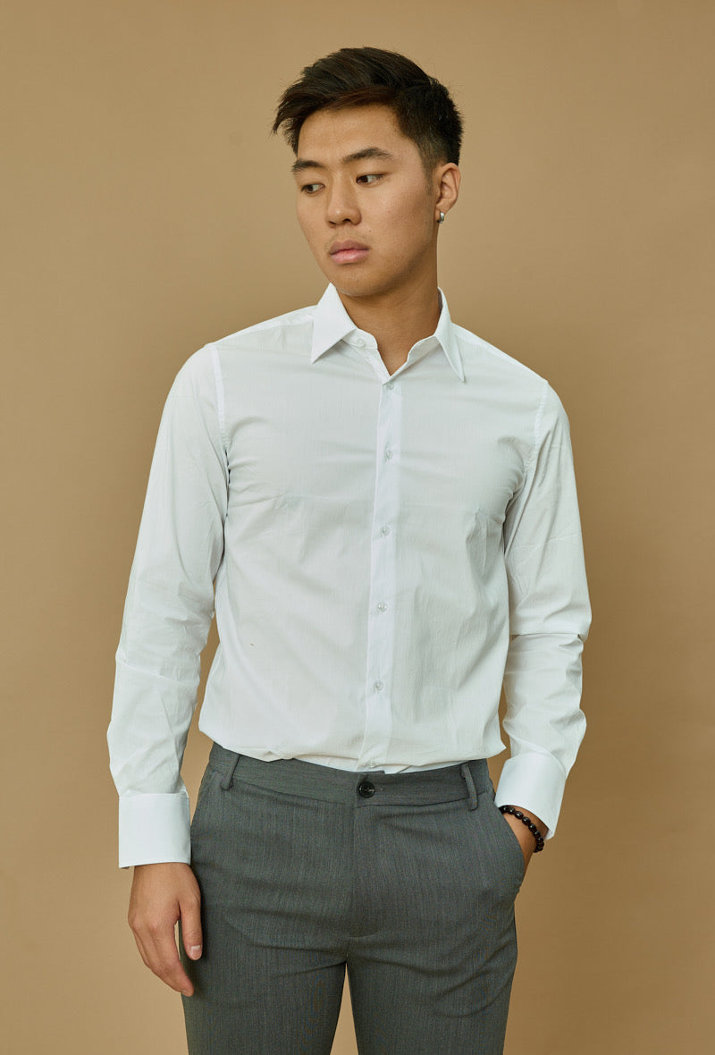 Khaki long sleeve shirt