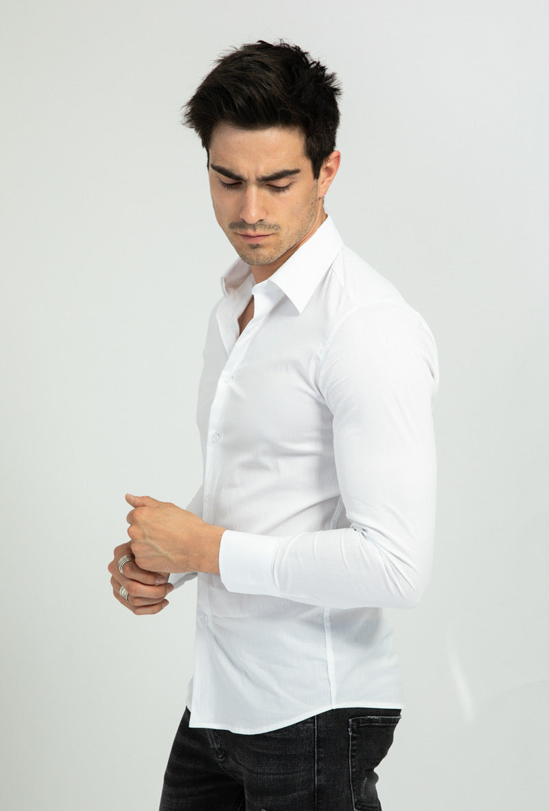 Chemise manche longue cosy blanche