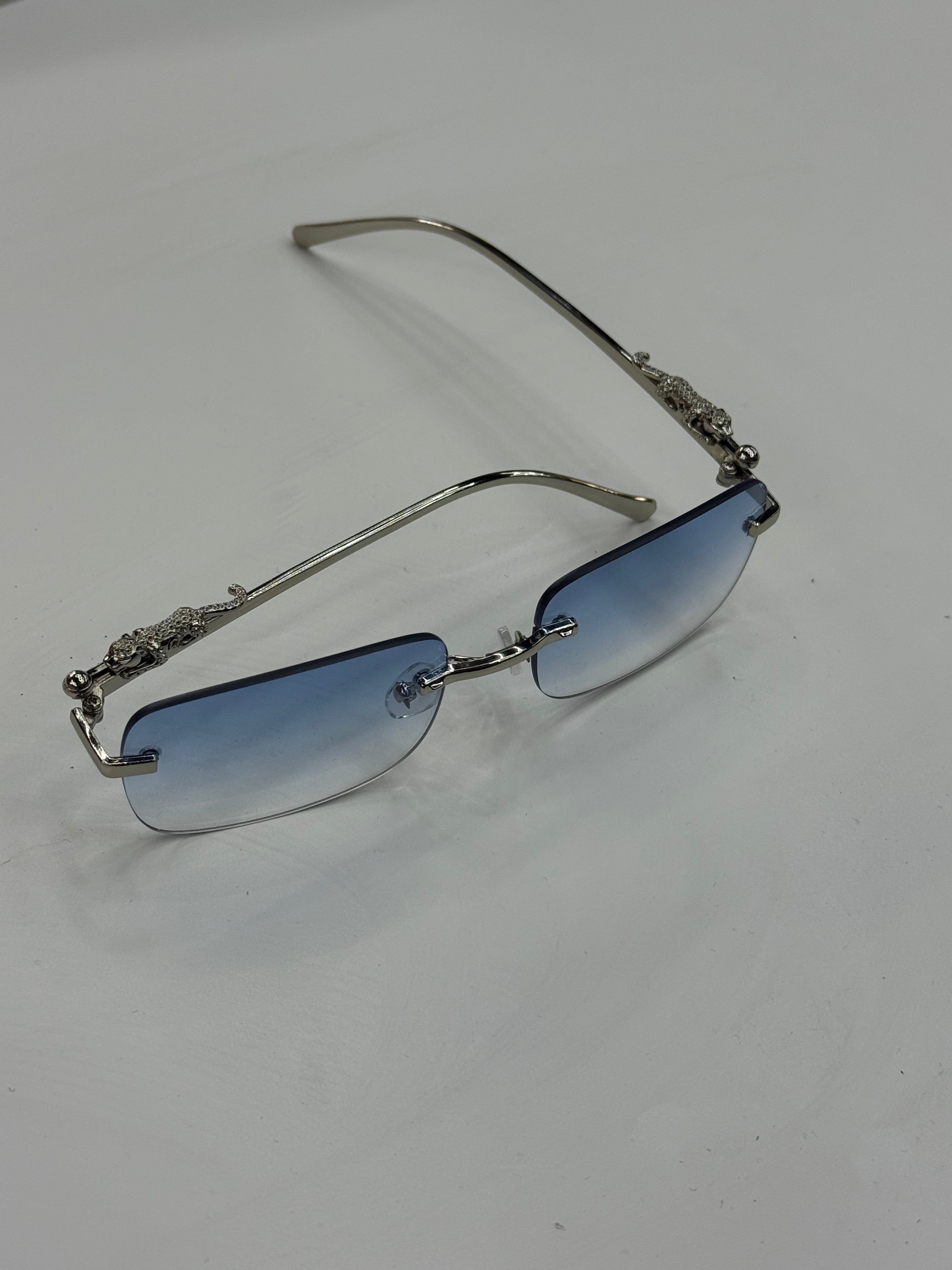 Lunette - Ninho jaguar - bleu transparente