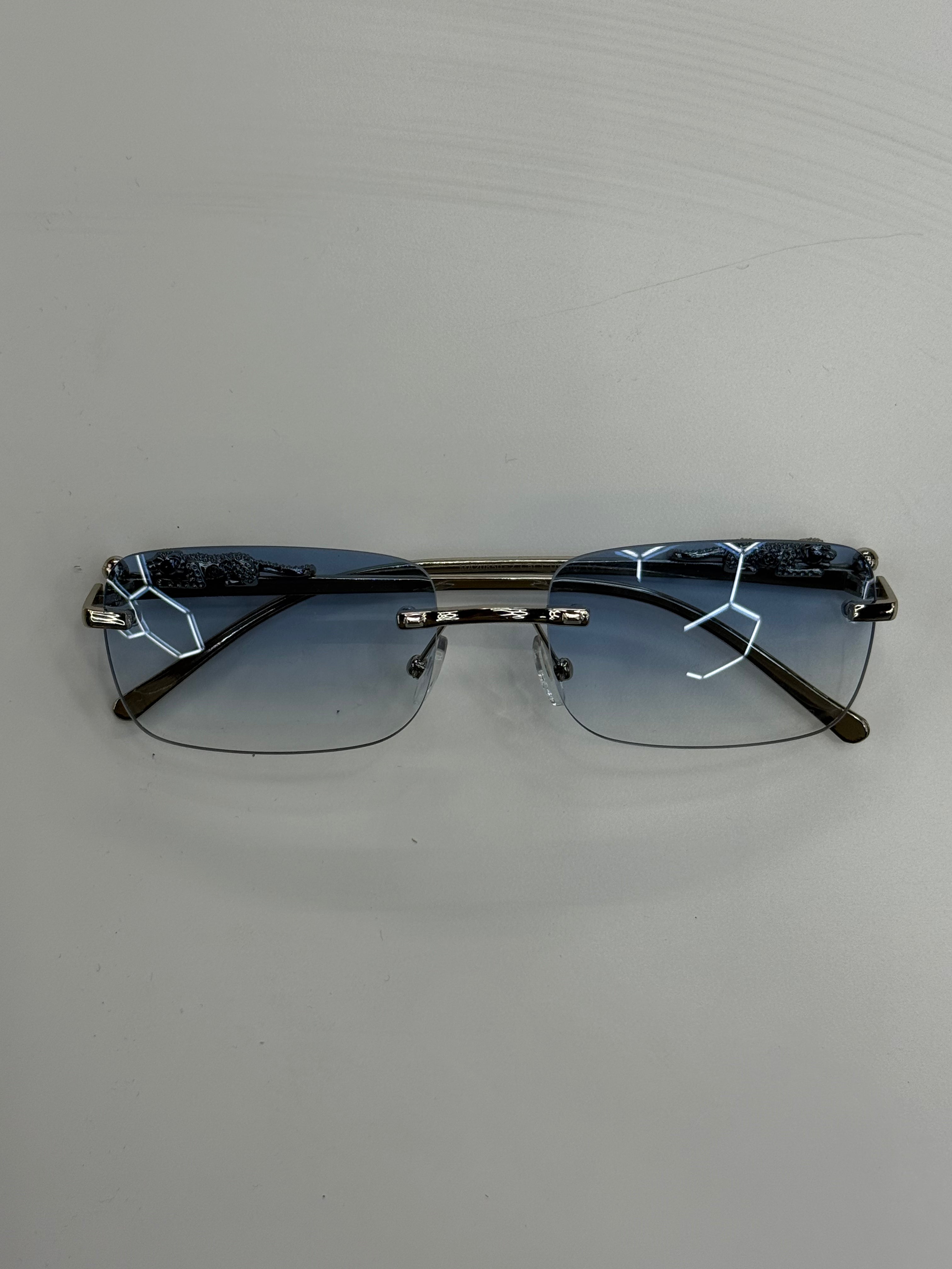 Lunette - Ninho jaguar - bleu transparente