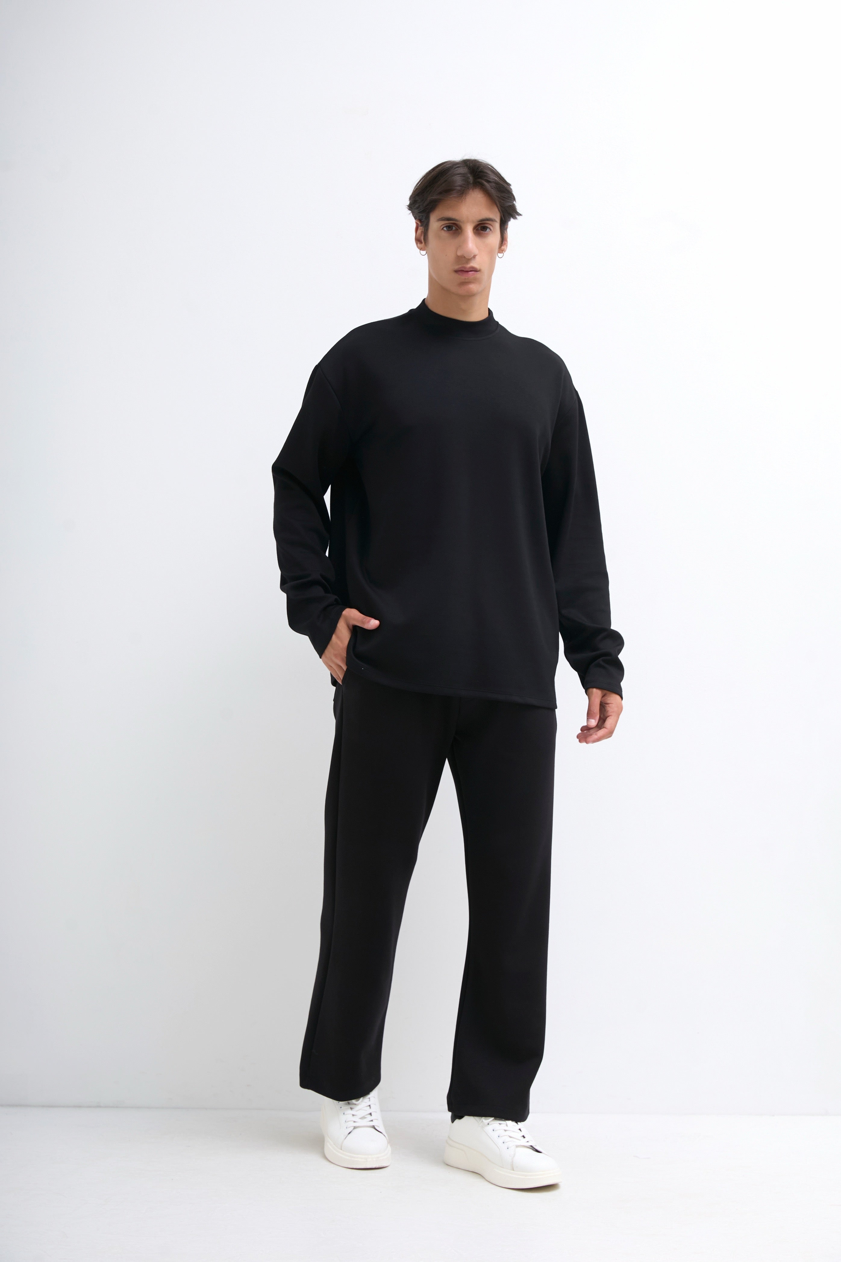 Pantalon fluide noir Tulum