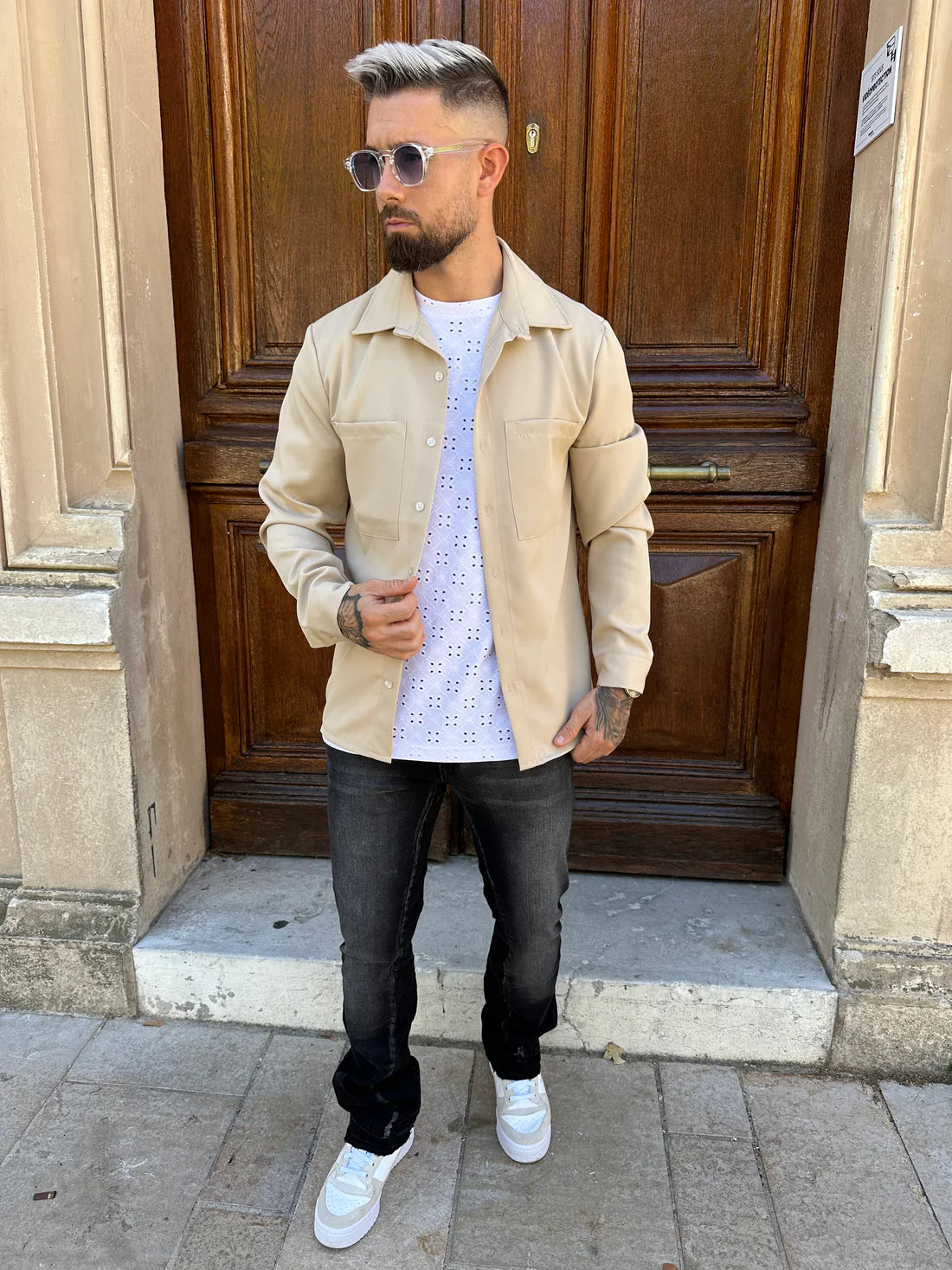 Uniplay - Chemise Lounge beige - Stayin