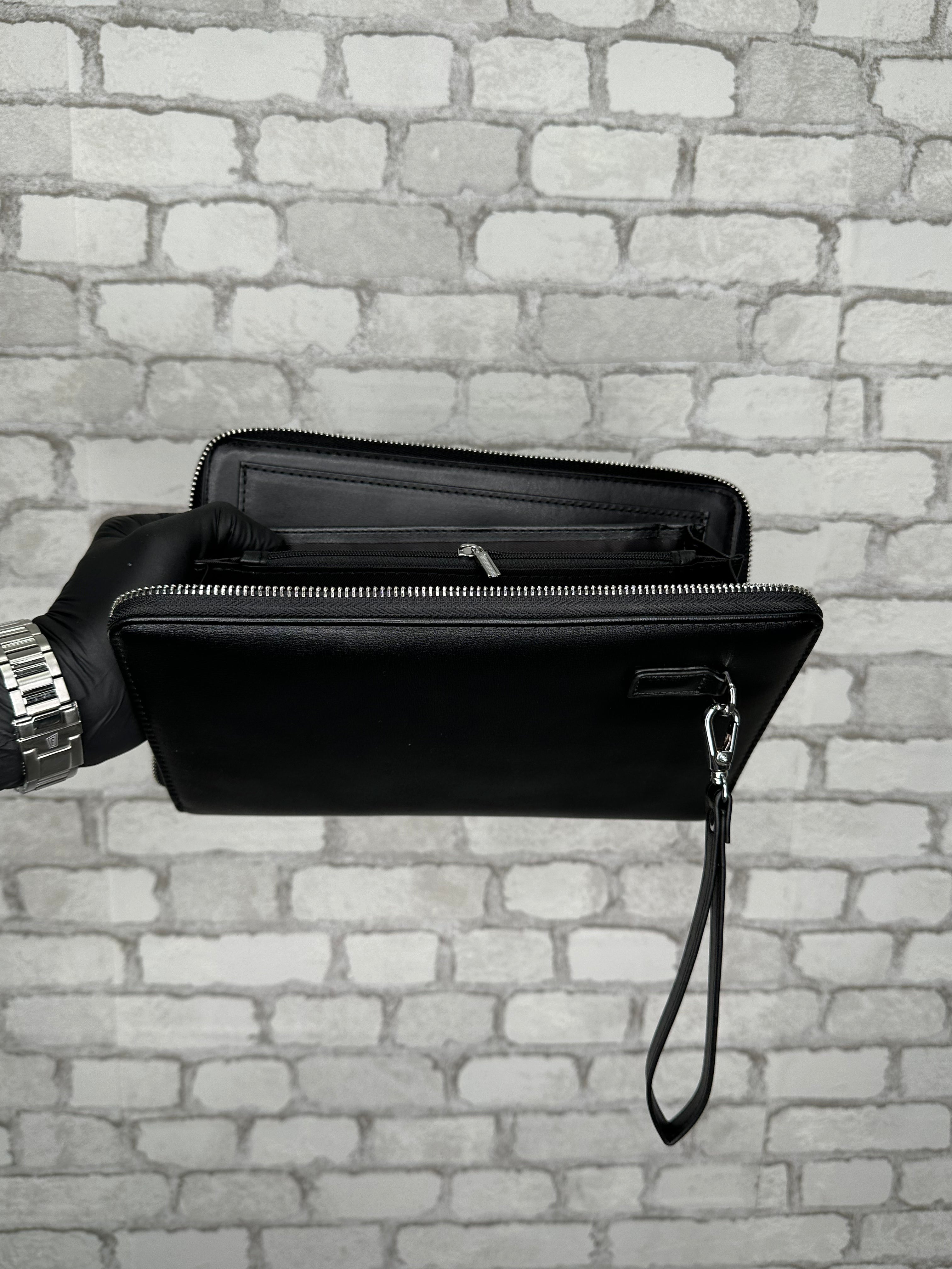 Portefeuille noir zip 0030# - Stayin