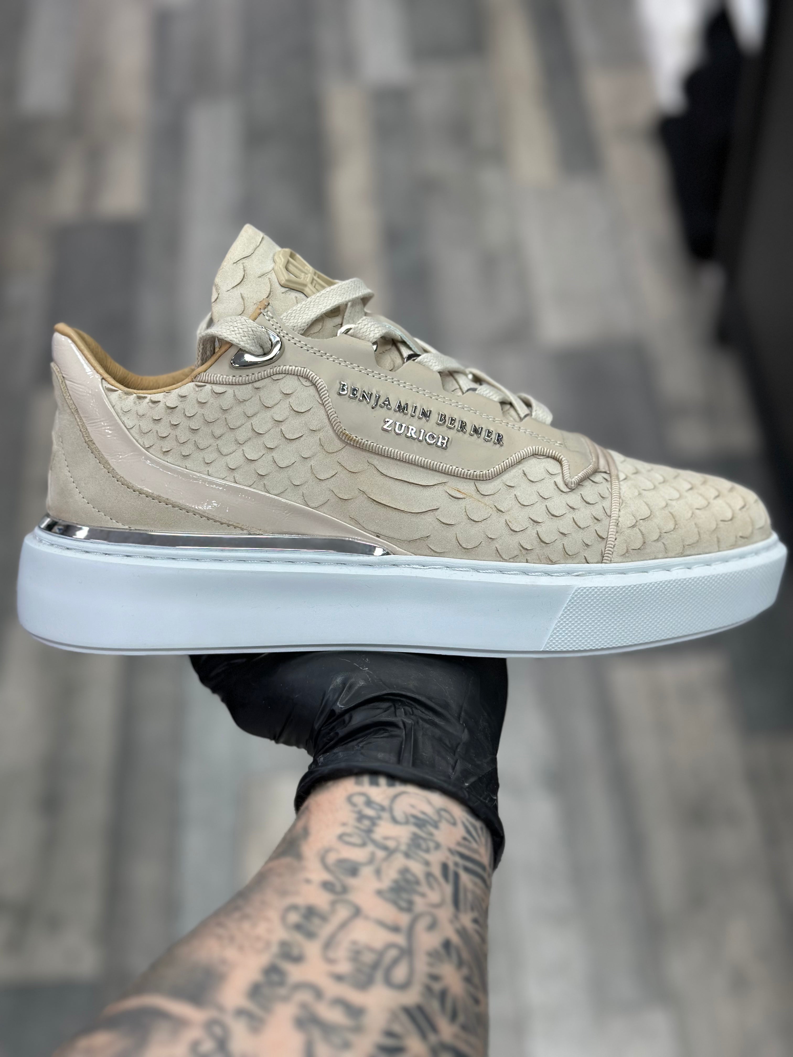 BENJAMIN BERNER - Basket RAPHAEL Python marbre - Stayin