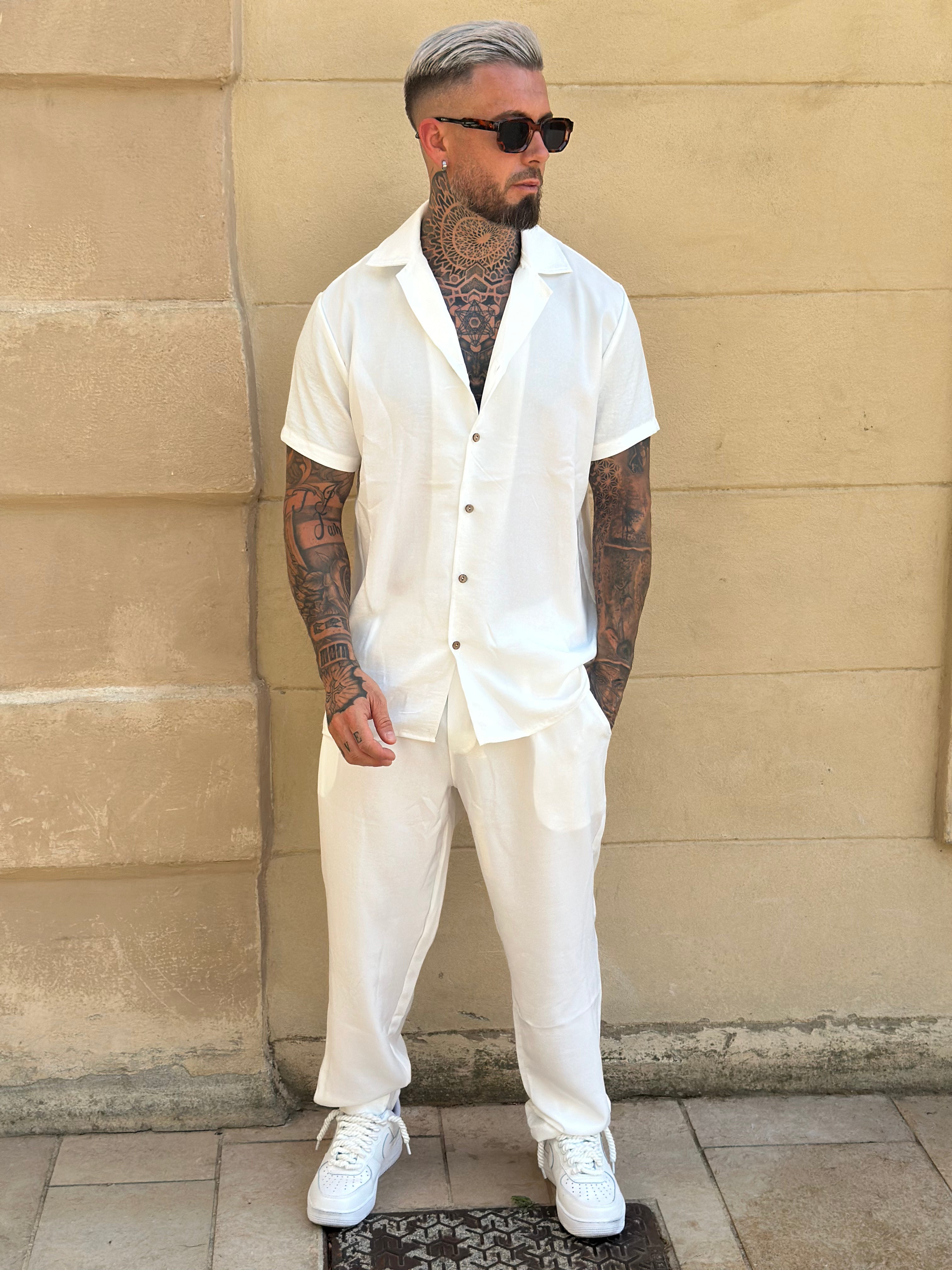 Ensemble Ibiza Lin Blanc