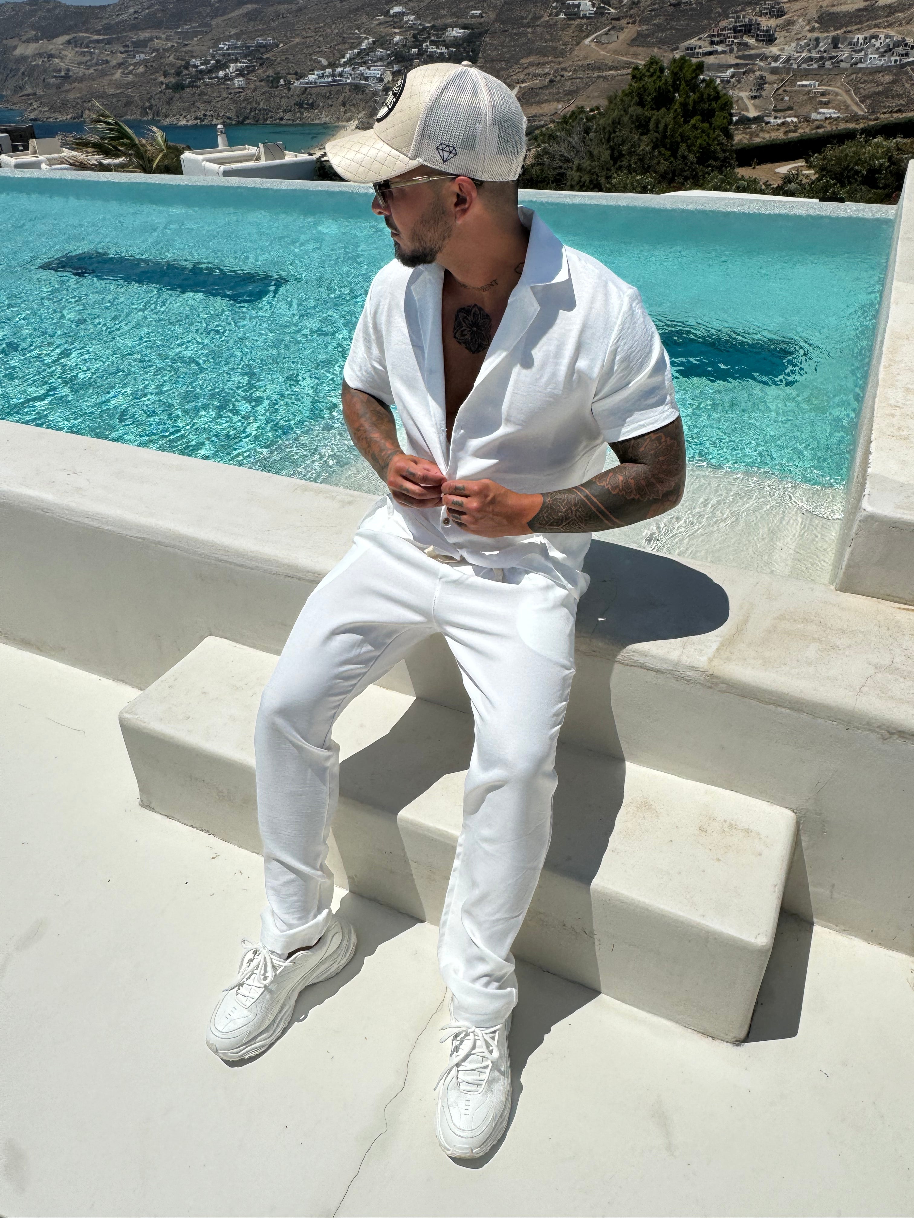 Ensemble Ibiza Lin Blanc