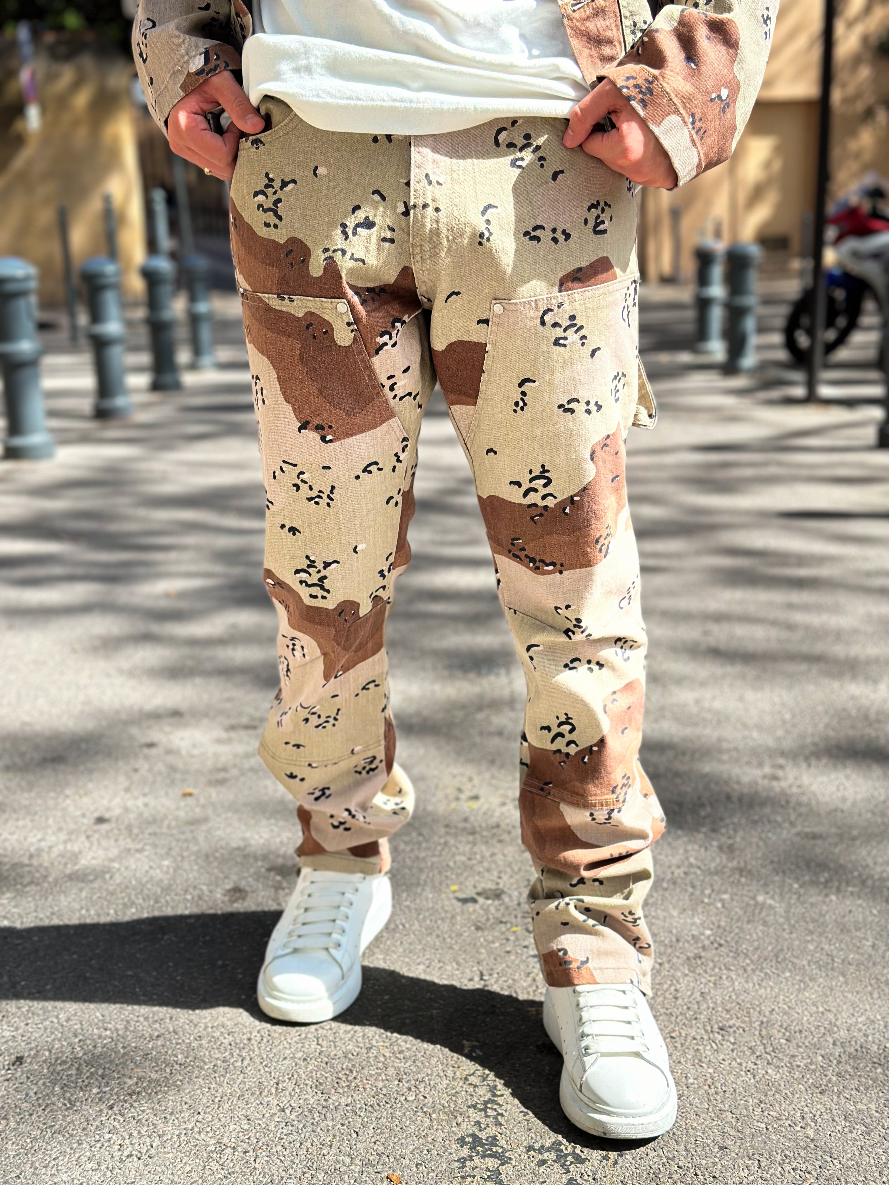 Ensemble Camo manche Longue Beige