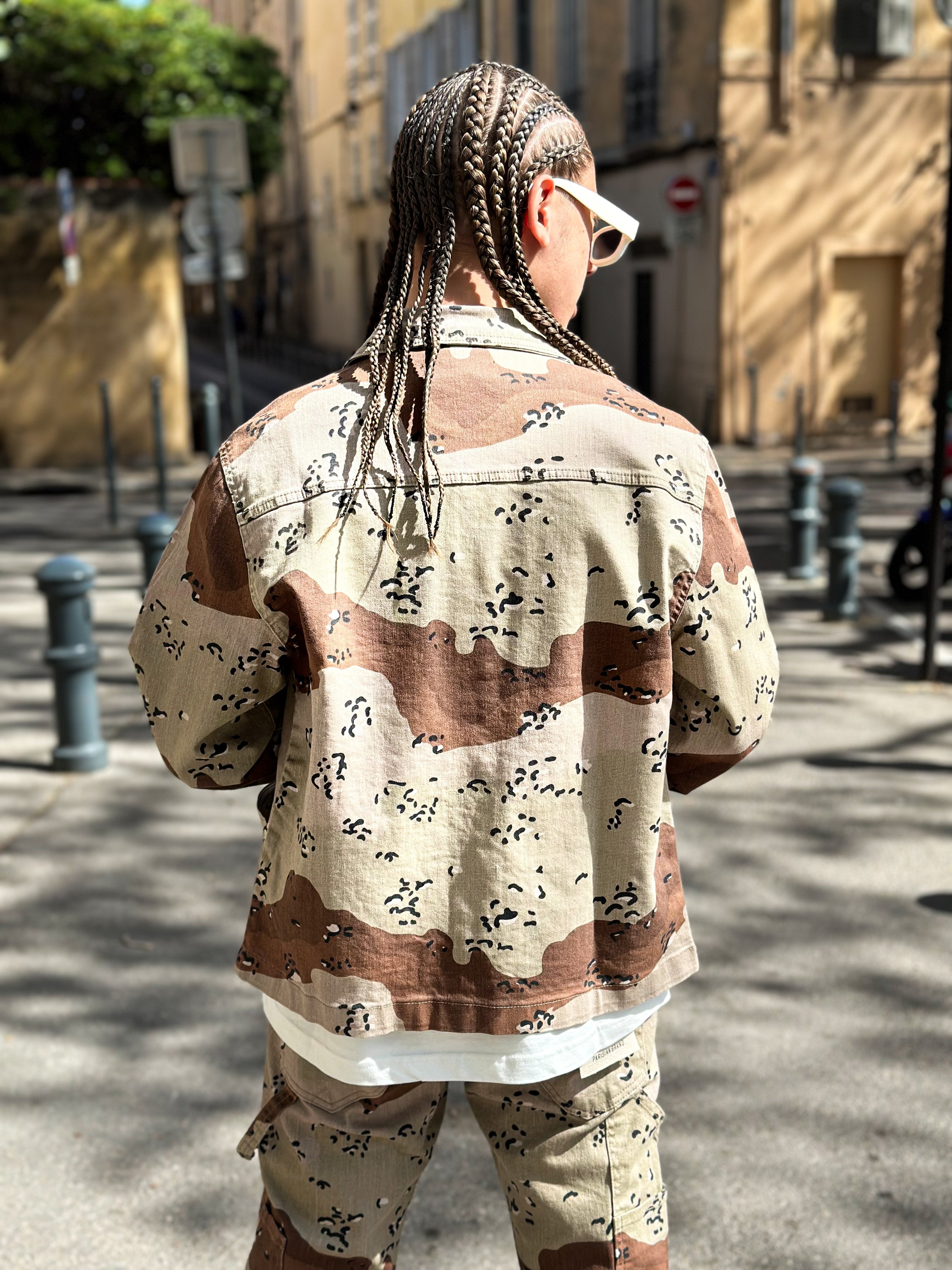 Ensemble Camo manche Longue Beige