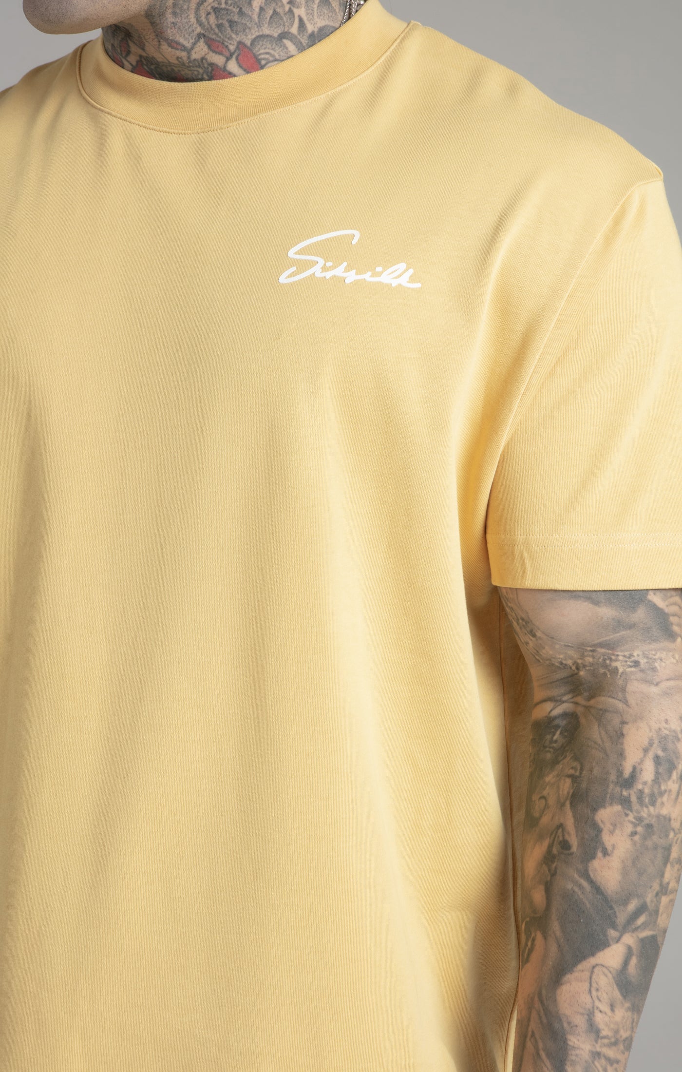 Siksilk - Script T-Shirt Yellow