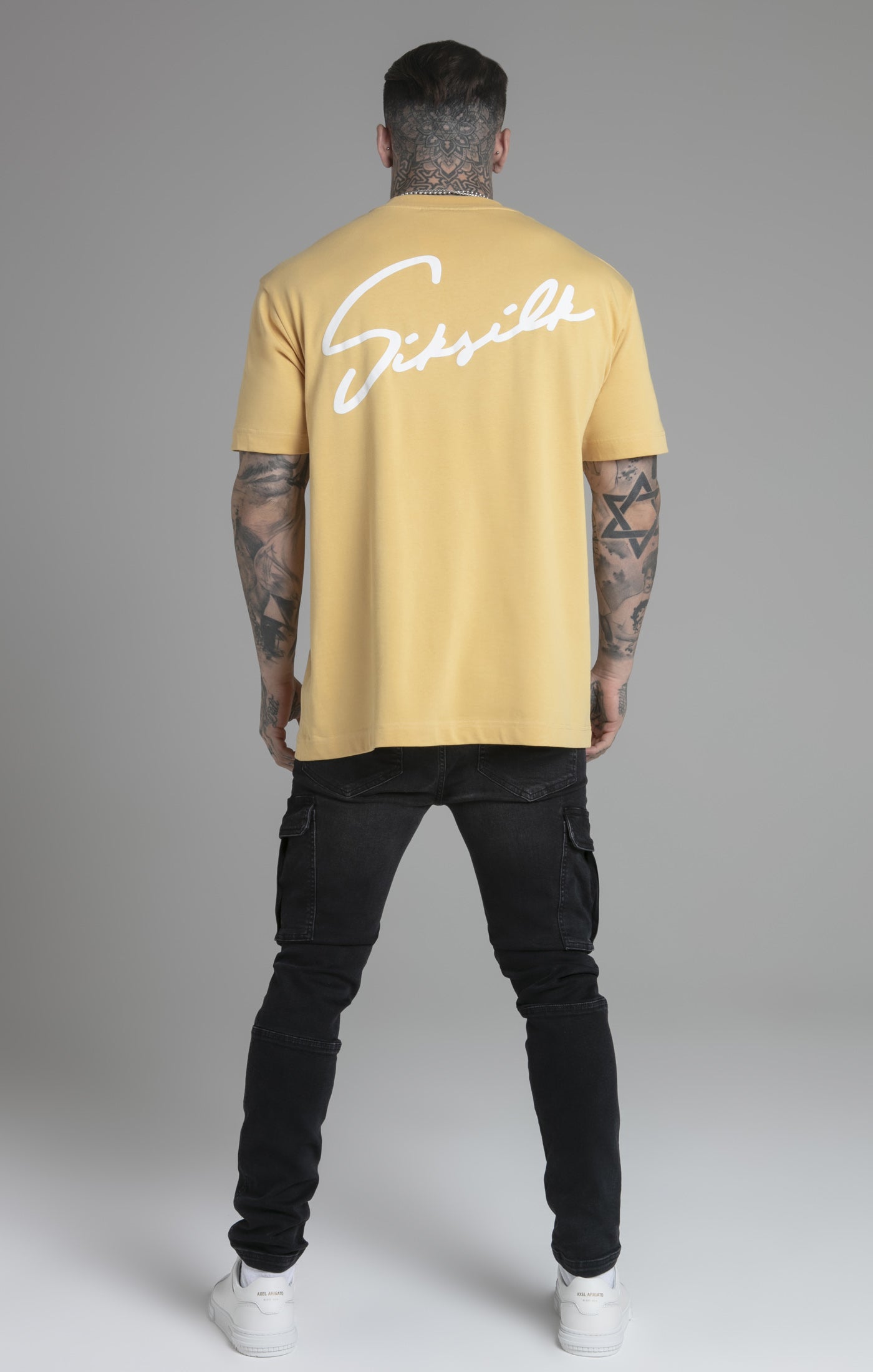 Siksilk - Script T-Shirt Yellow