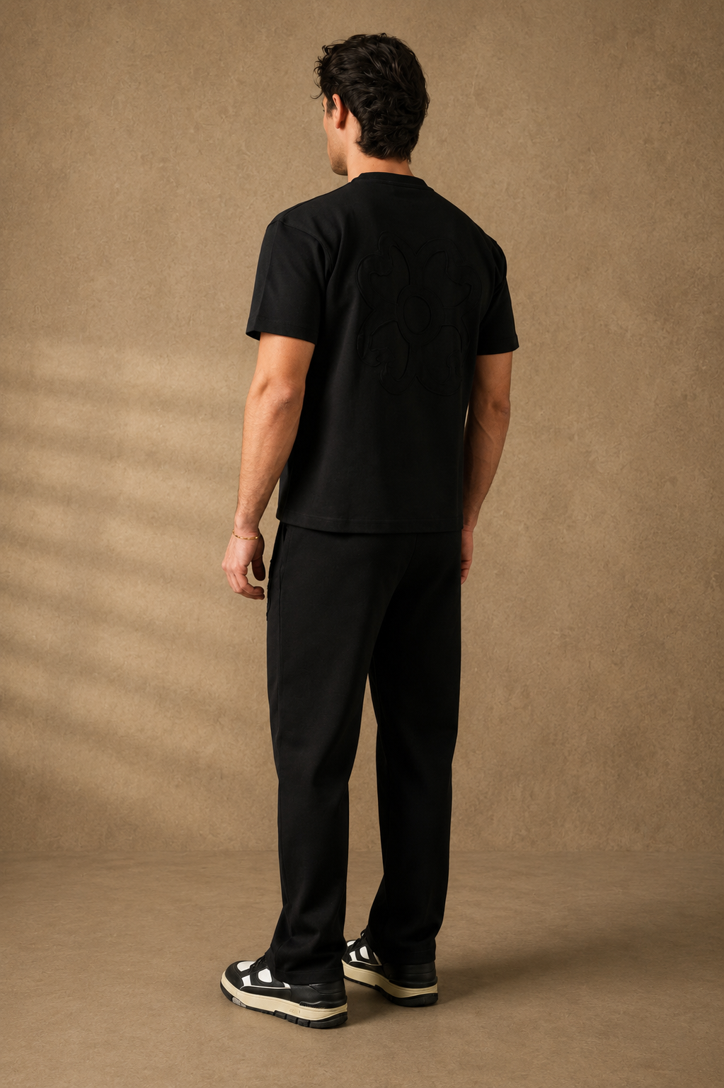 Ensemble T-shirt + pant trèfle noir