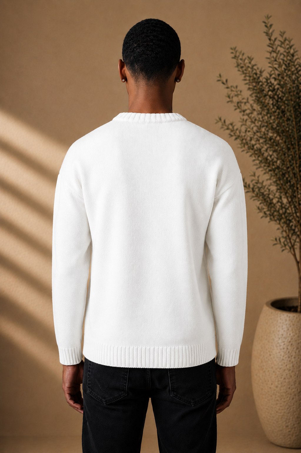 Pull Treffle blanc
