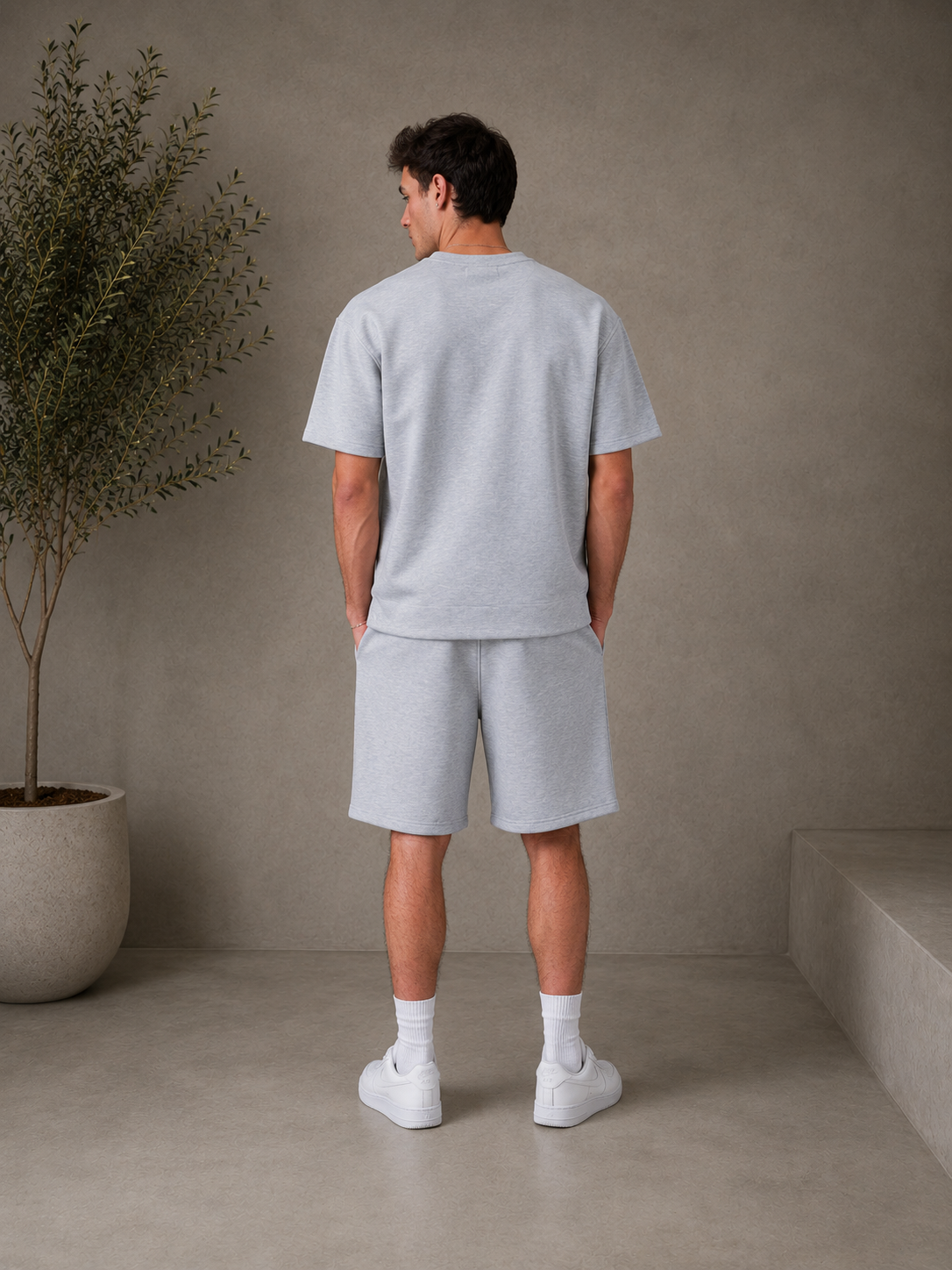 Ensemble short Néoprène gris