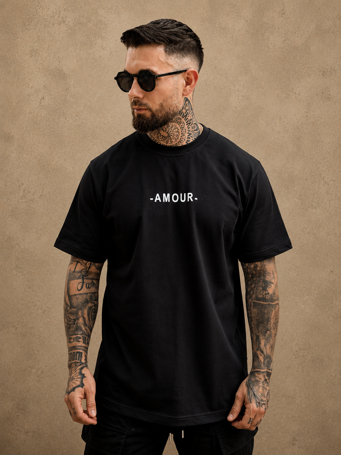 T-shirt Amour Noir