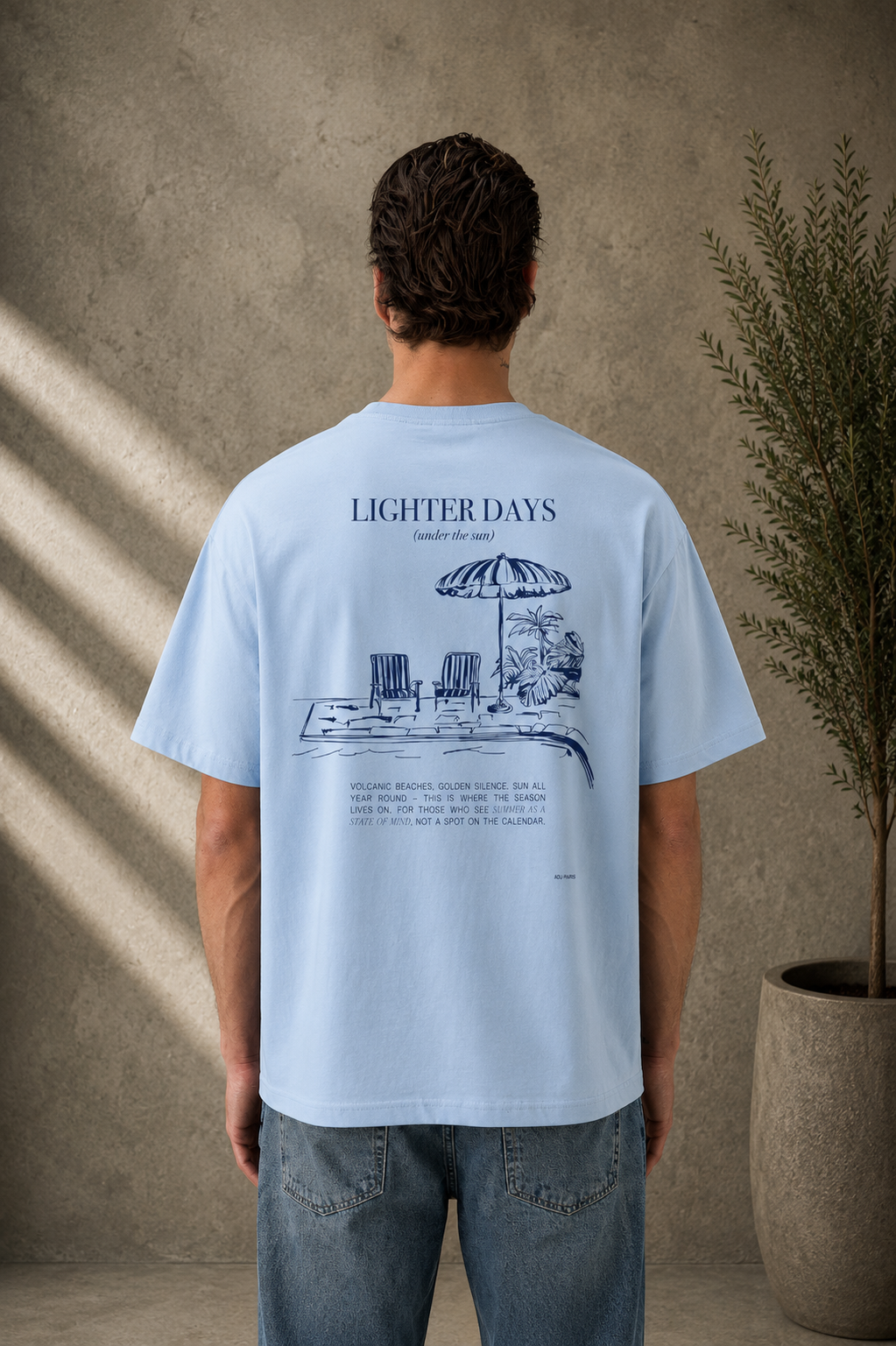 T-Shirt Lighter Days bleu