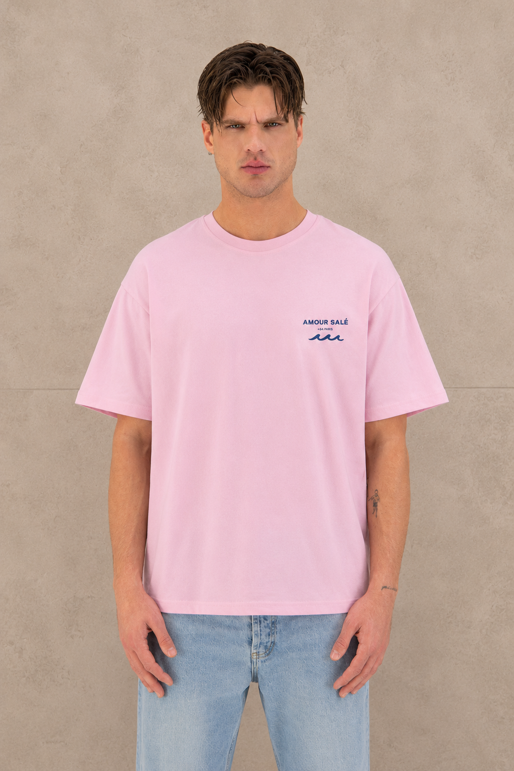 T-Shirt l’amour à la mer rose