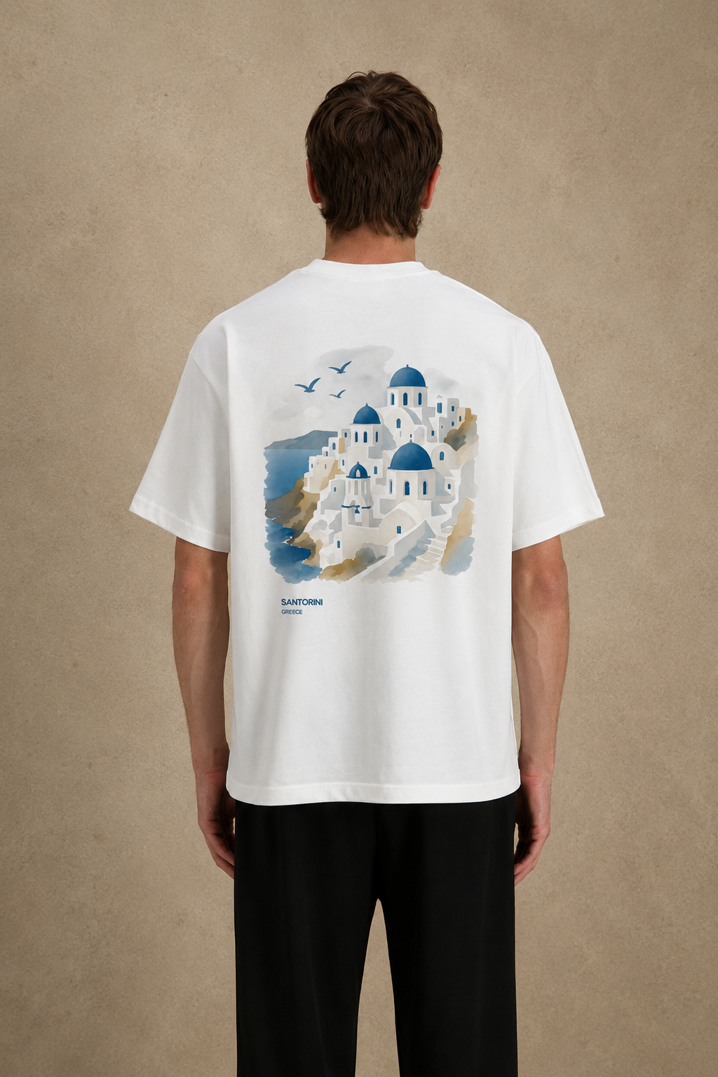T-shirt Santorin blanc