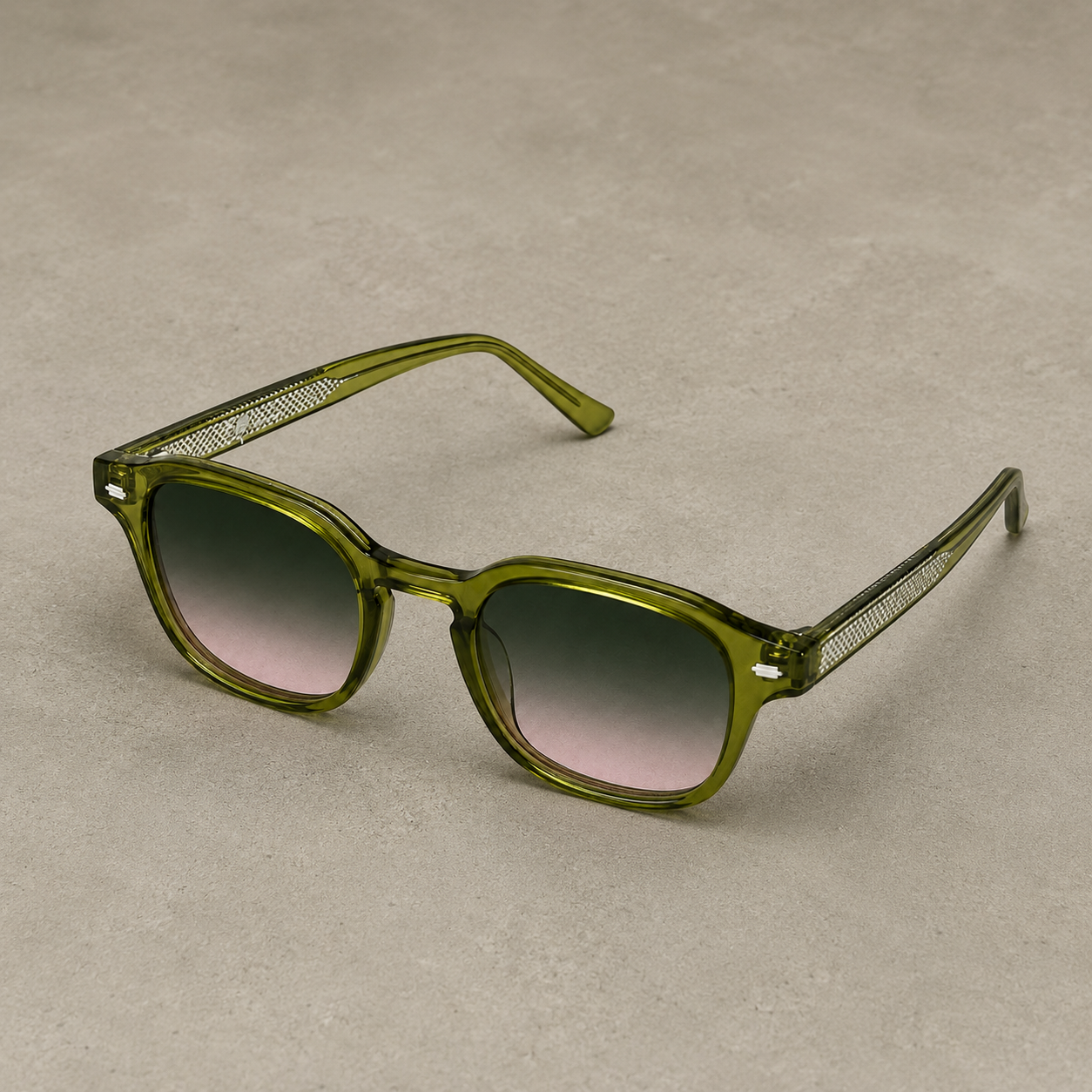 Lunette Dubaï kaki vert rose