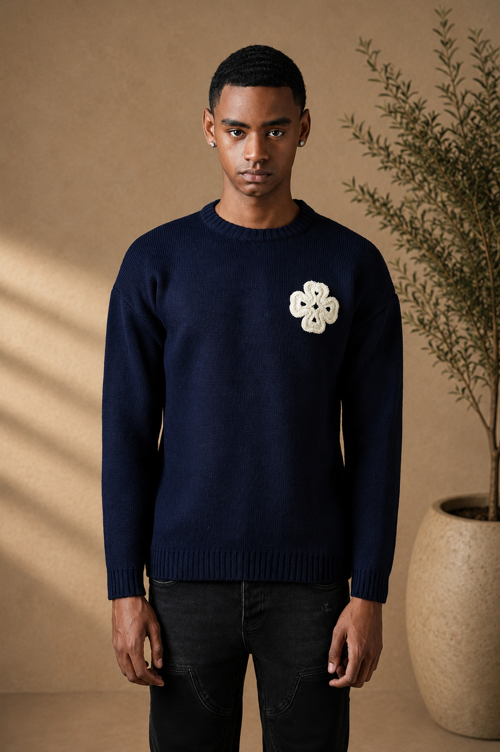 Pull Trèfle navy