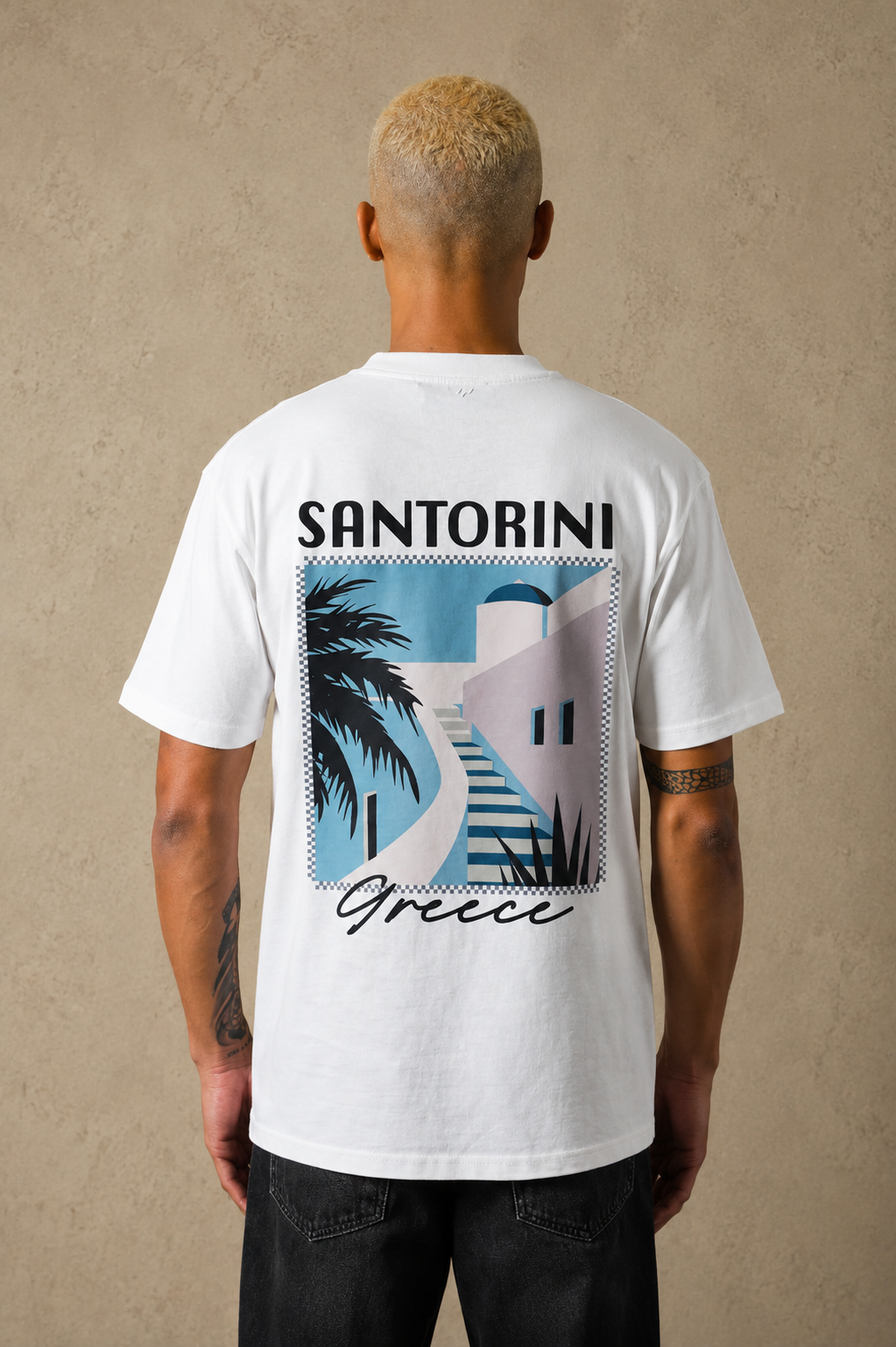 T-Shirt santorin blanc