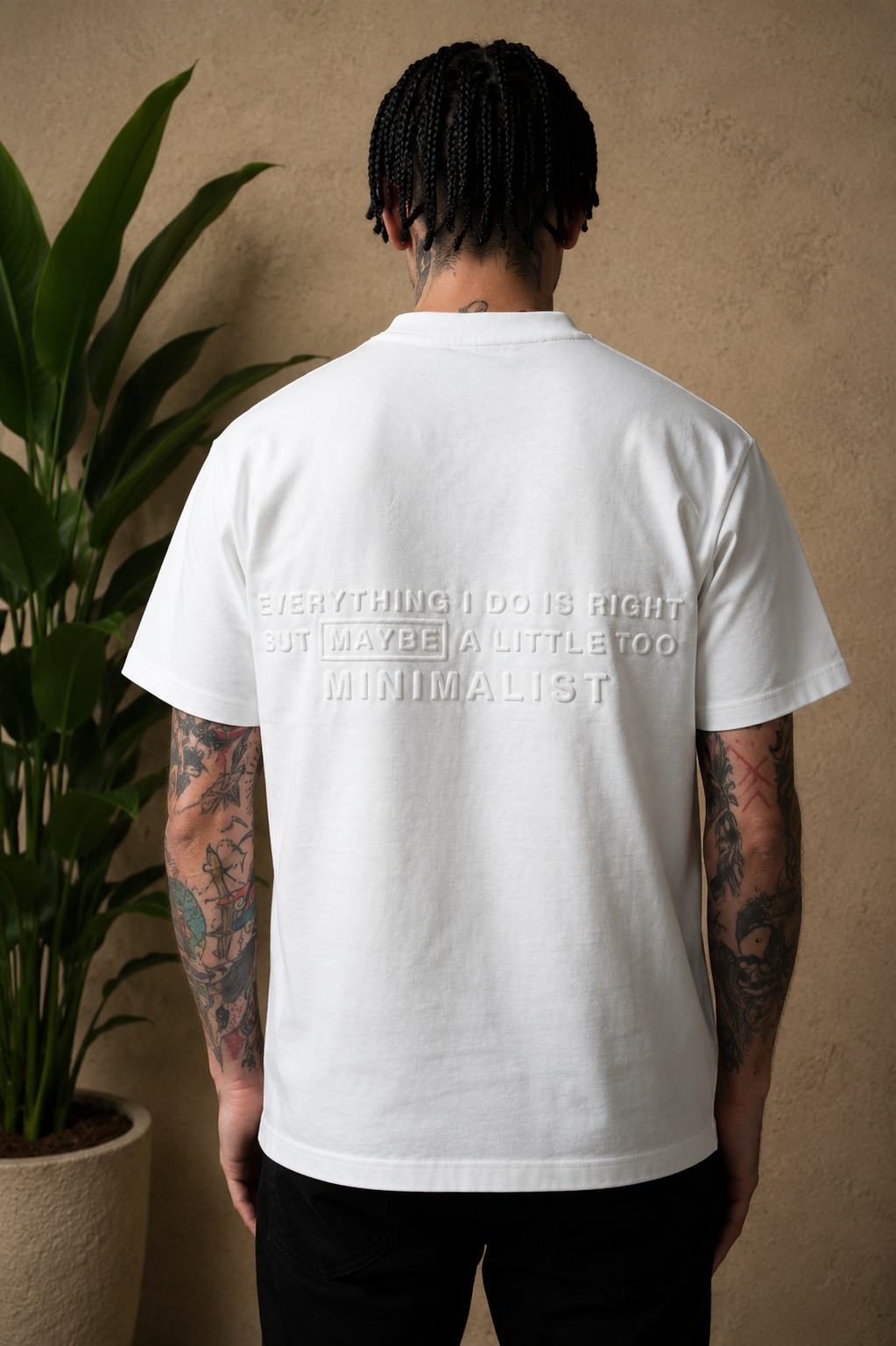 T-Shirt Minimaliste blanc
