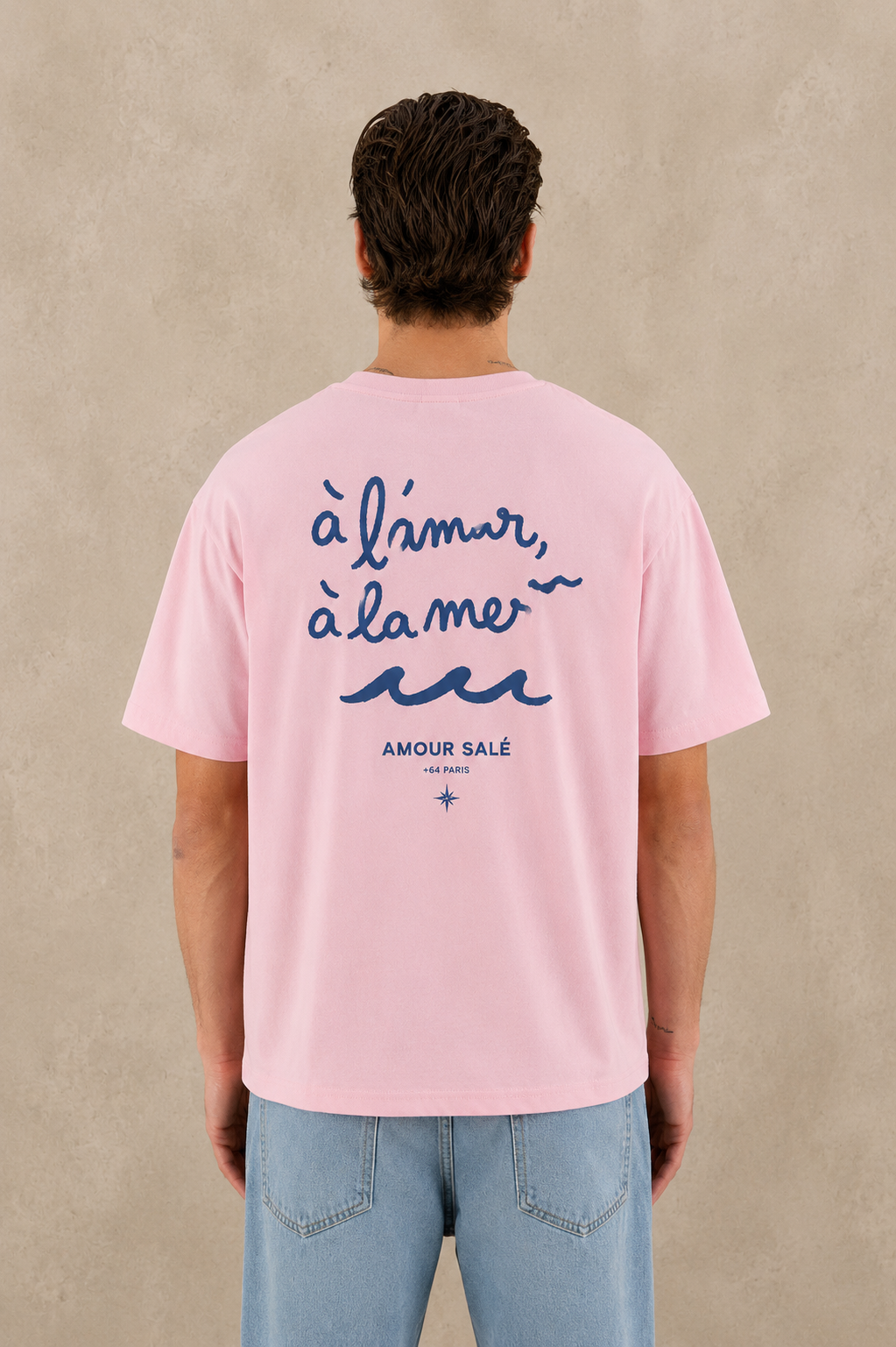 T-Shirt l’amour à la mer rose