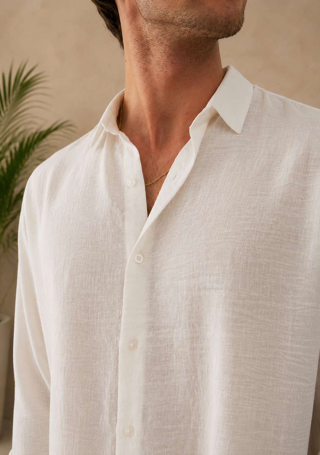 Chemise manches longues blanche