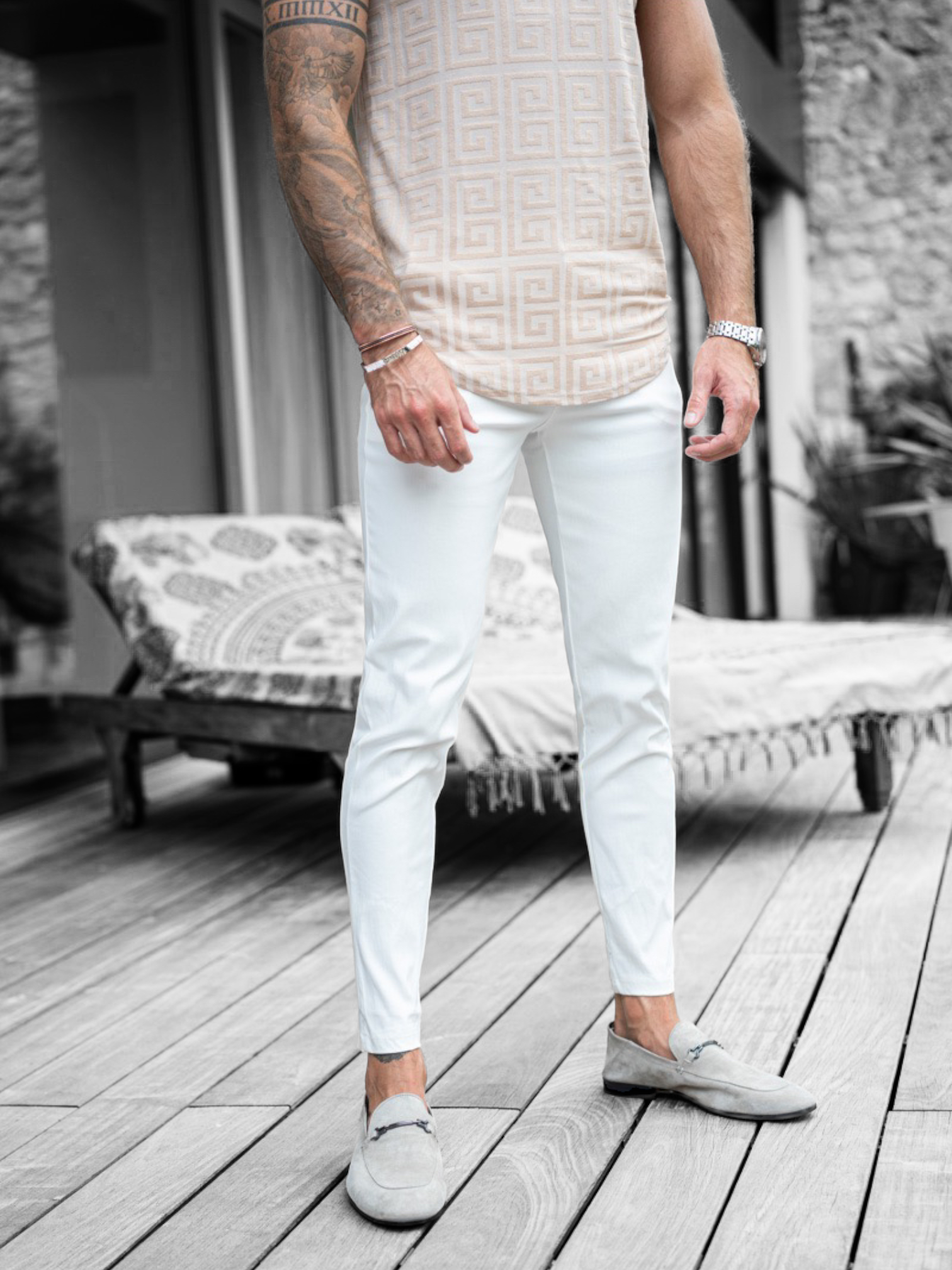 Frilivin - Pantalon blanc - Stayin