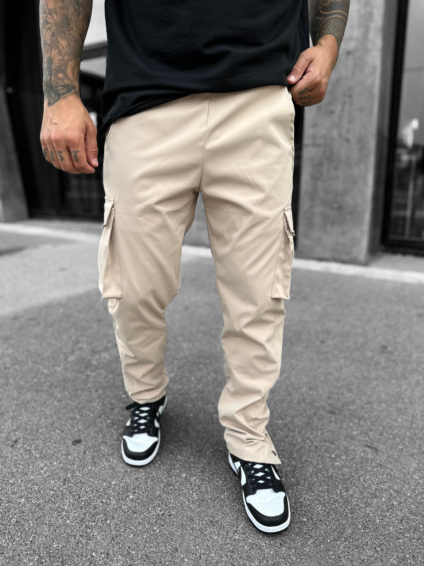 Pantalon Cargo Atlanta 3 boutons beige - Stayin