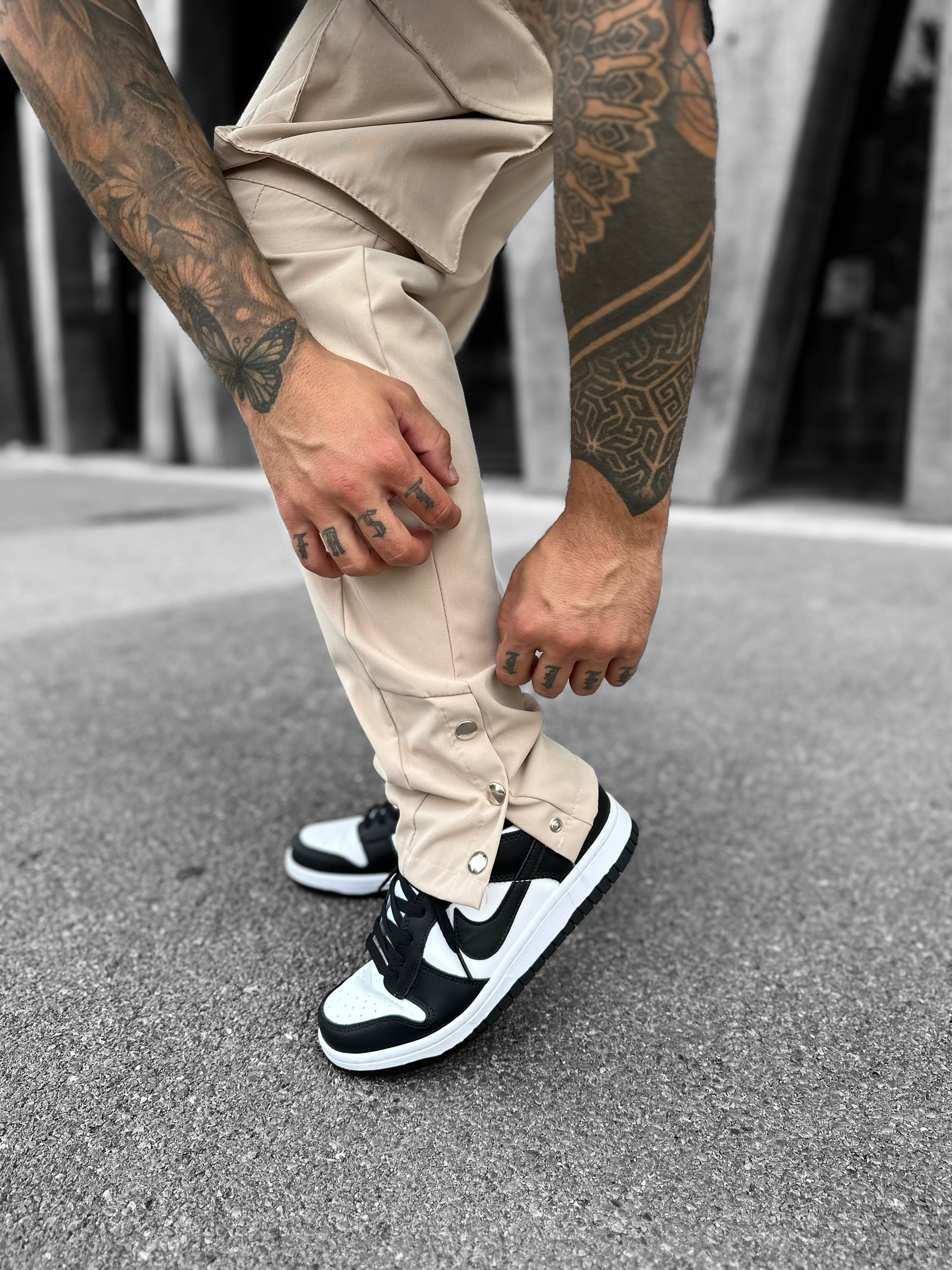 Pantalon Cargo Atlanta 3 boutons beige - Stayin