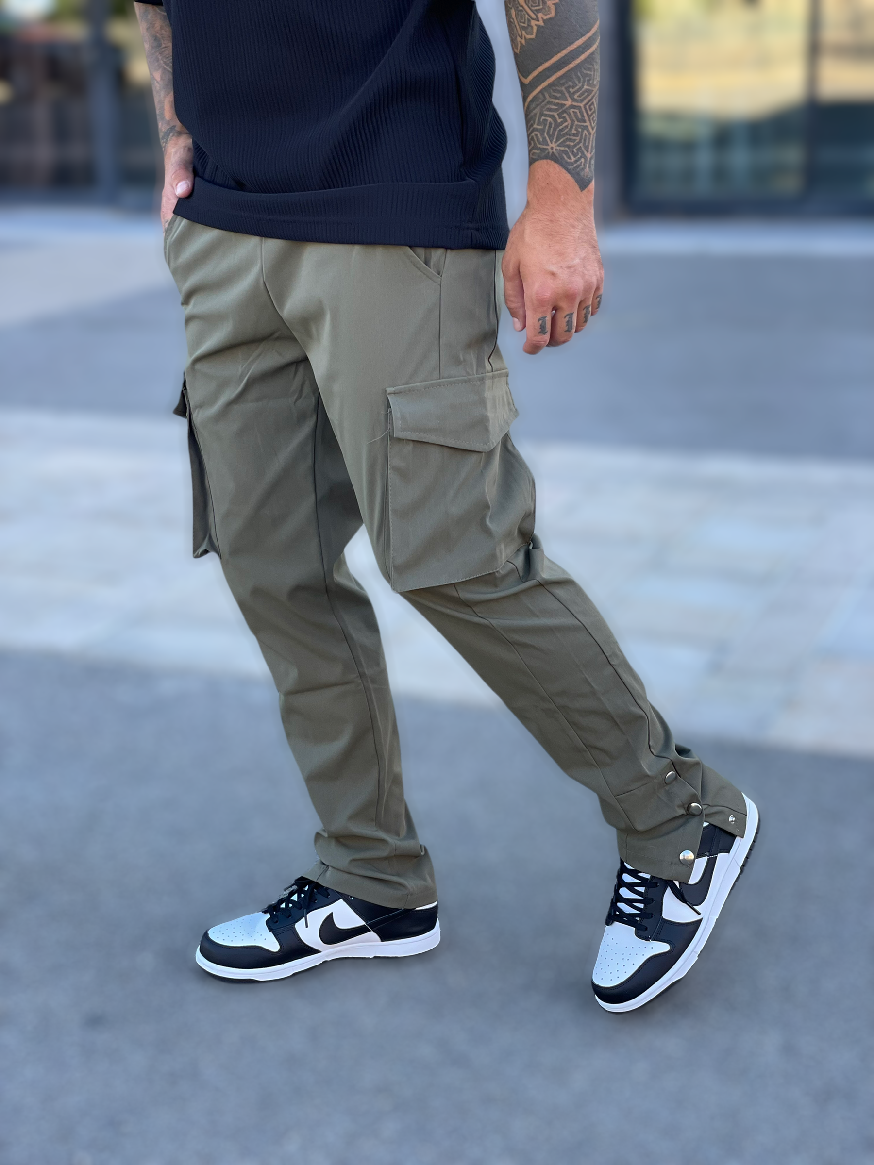 Pantalon Cargo Atlanta 3 boutons kaki - Stayin