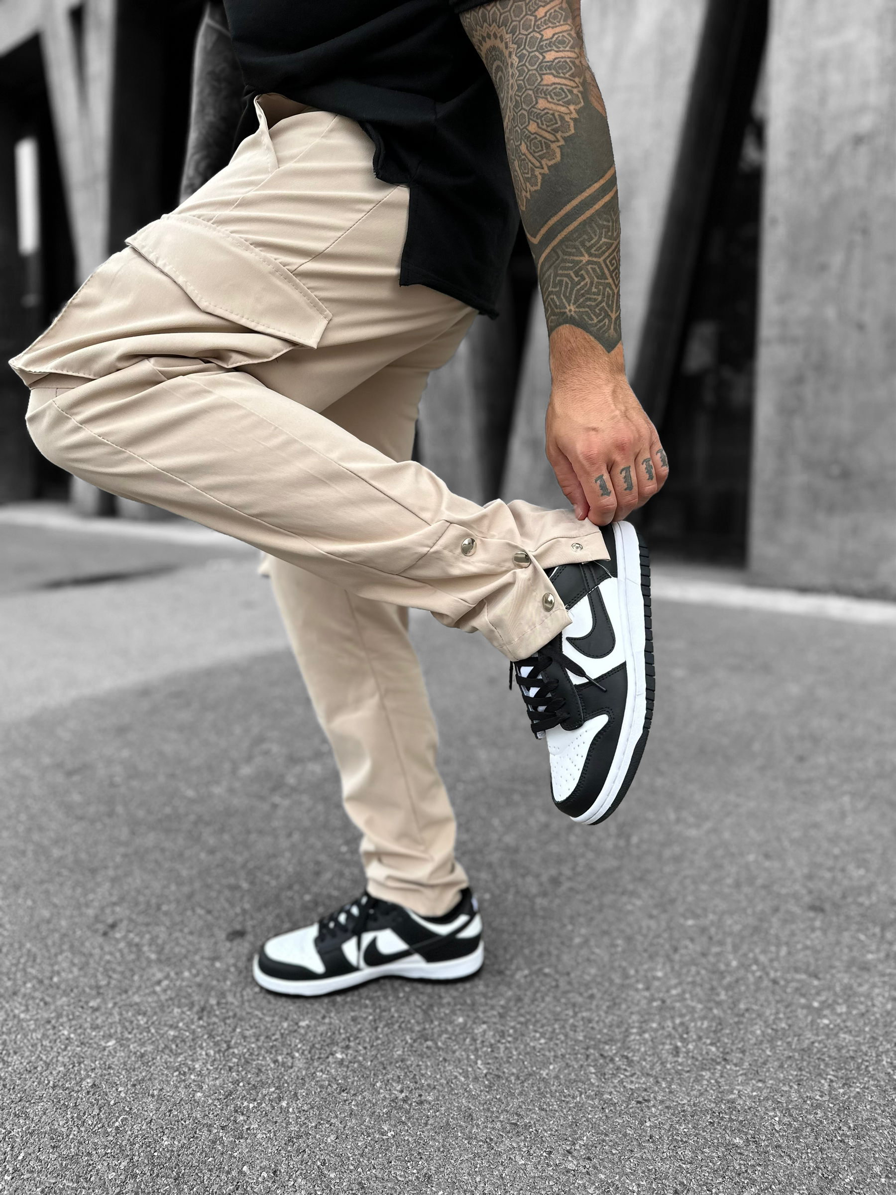 Pantalon Cargo Atlanta 3 boutons beige - Stayin