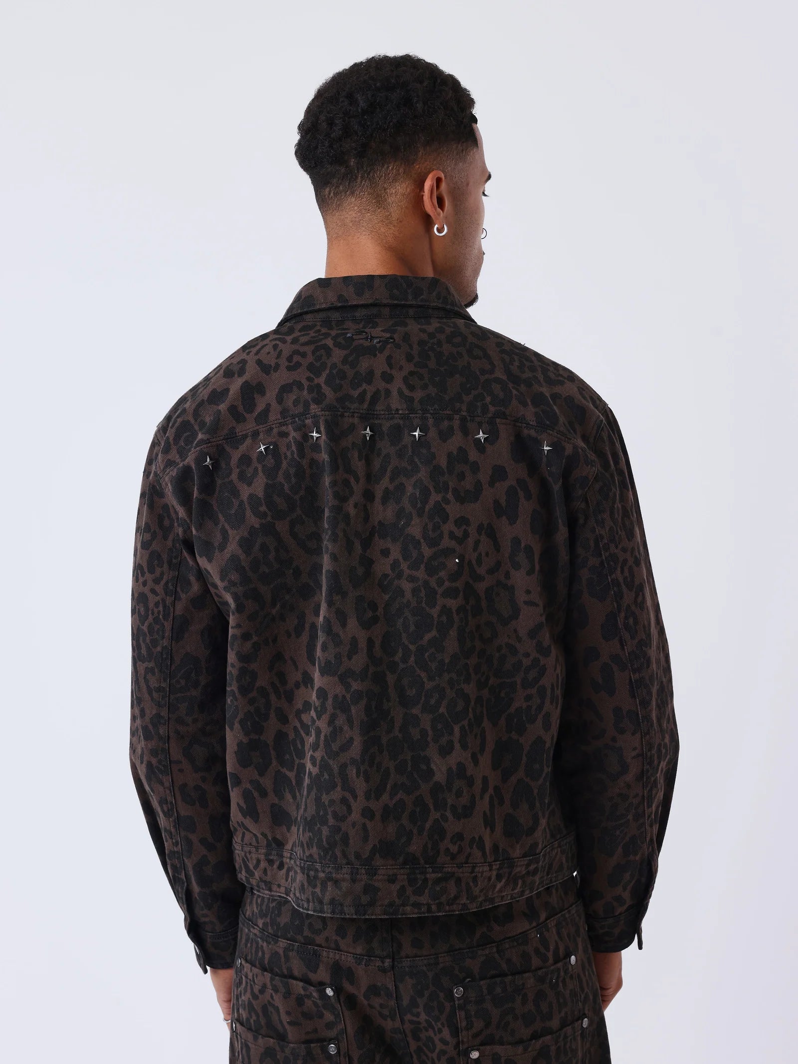 PXP - Veste denim léopard
