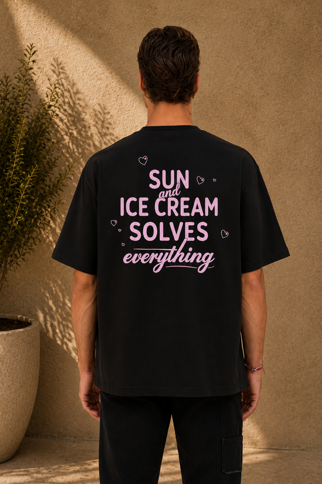 T-Shirt Ice Cream noir