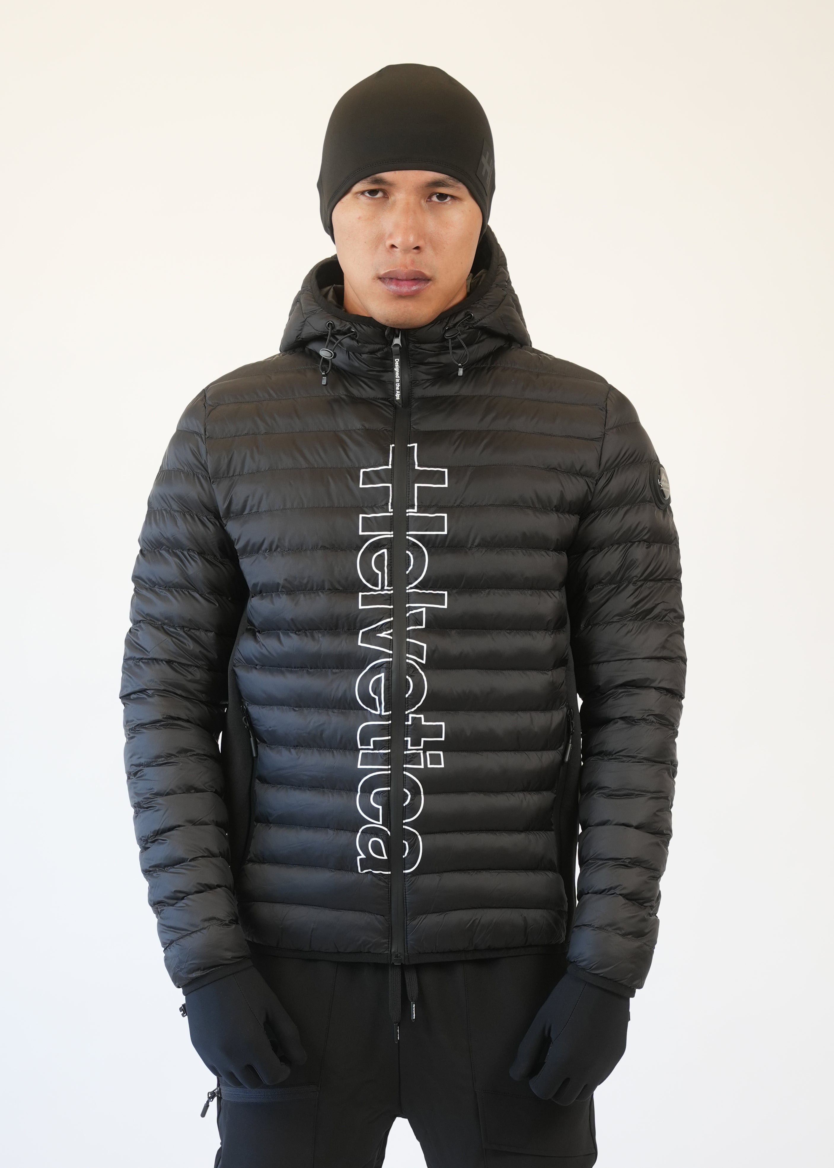 Helvetica - Doudoune Brad noir