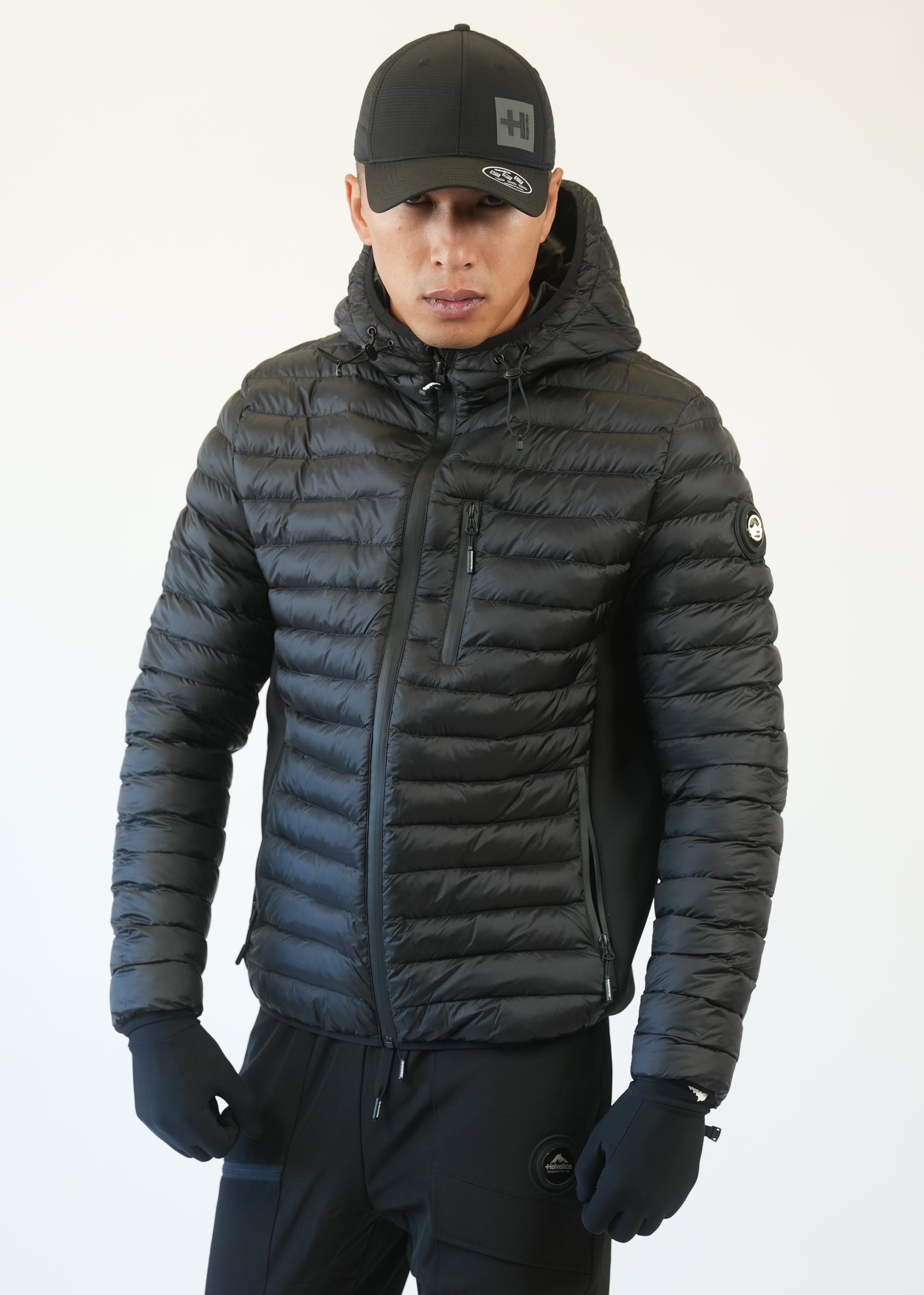 Helvetica - Veste doudoune Nevada noir