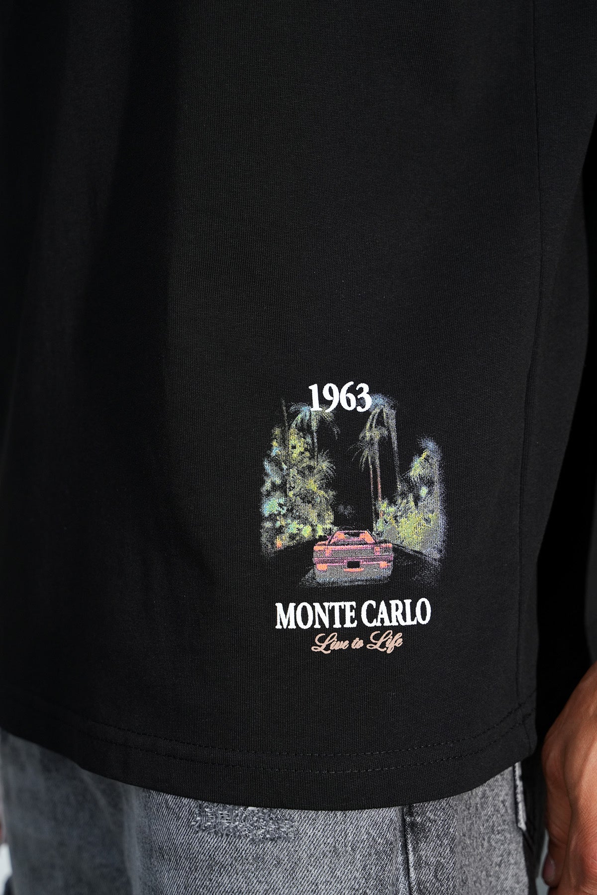 T-Shirt Monte Carlo noir
