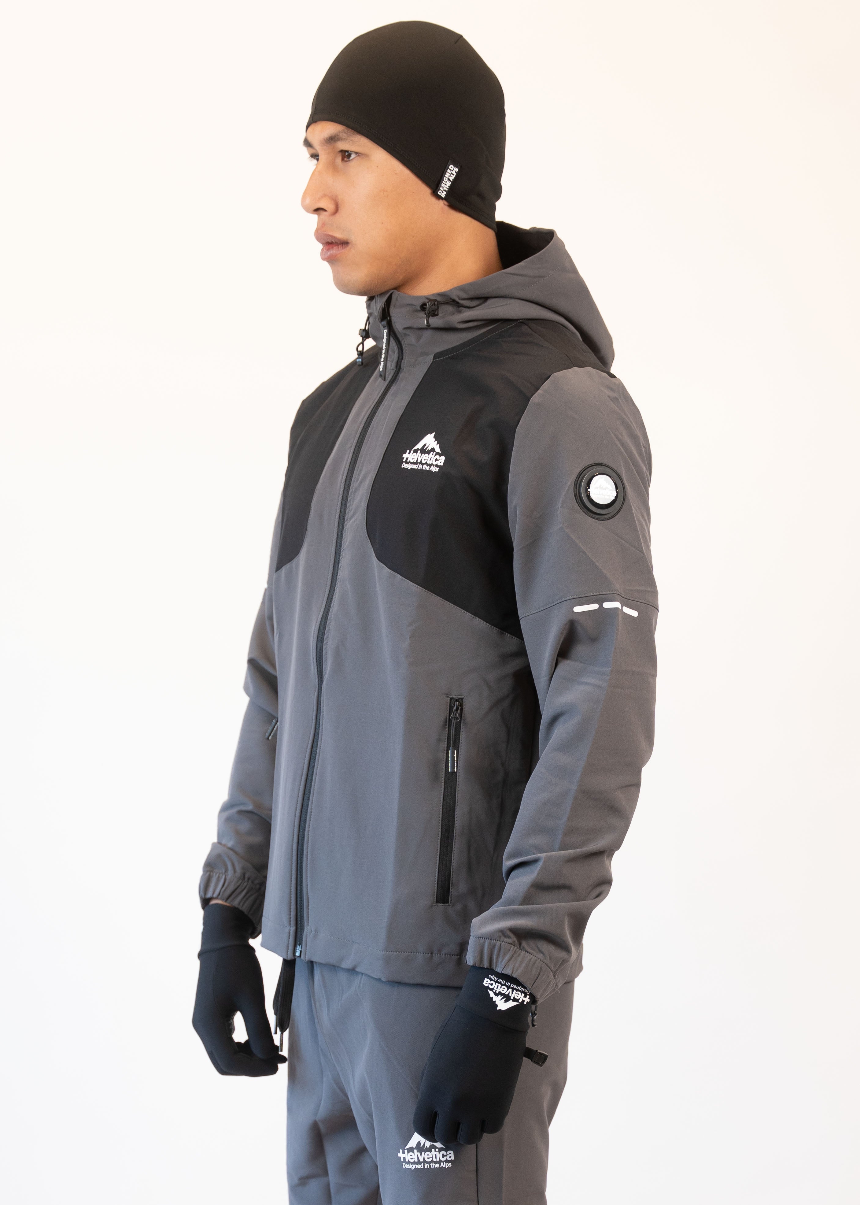 Helvetica - Veste Swindon Dark grey