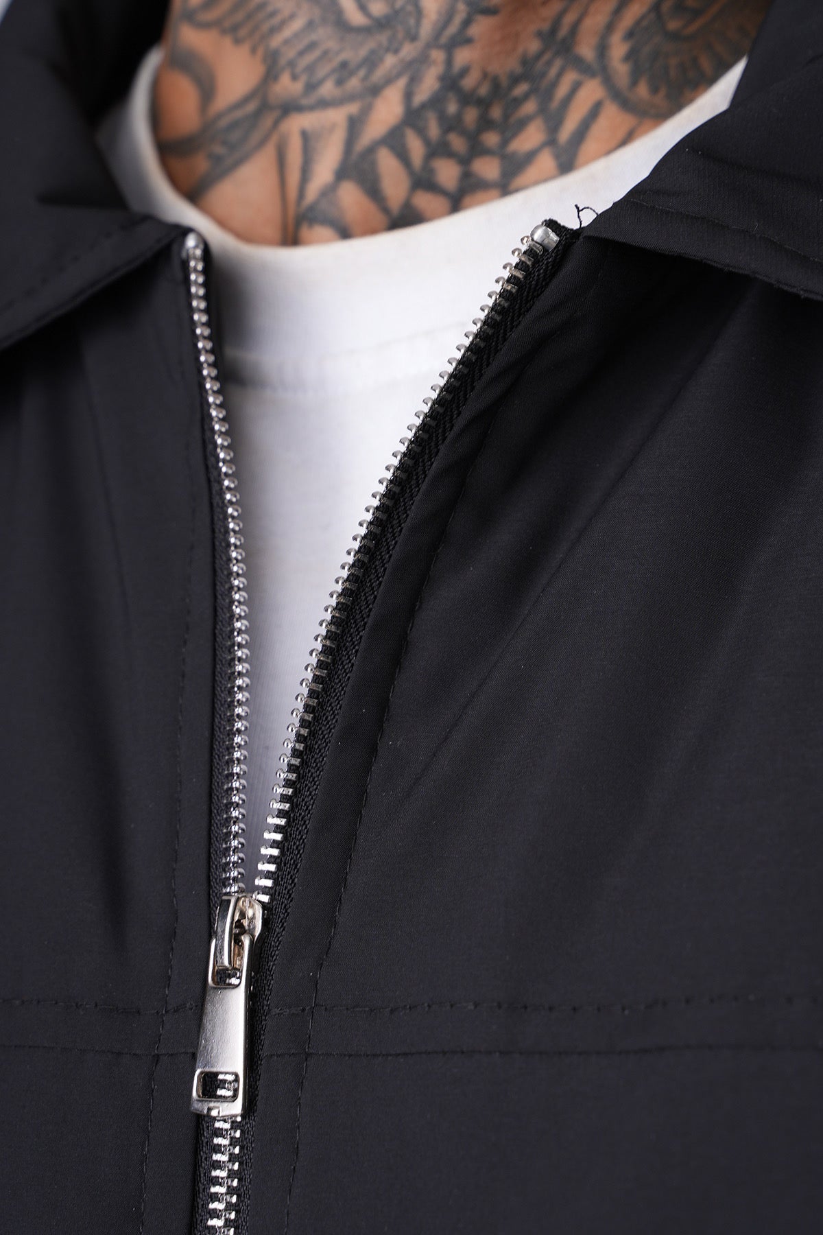 Veste oversize noir zip